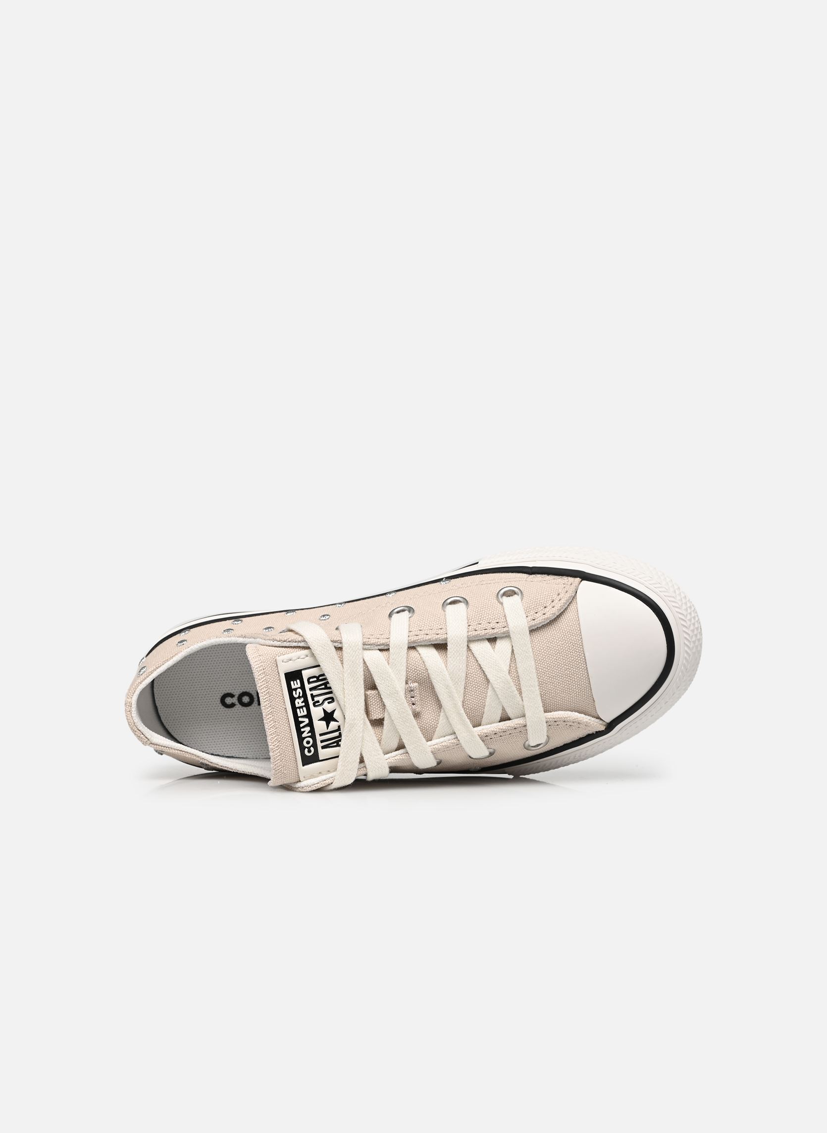 Lage sneakers Chuck Taylor All Star Ox C meisjes beige Converse Lage sneakers Chuck Taylor All Star Ox C meisjes beige CLASSIC ECRU/VINTAGE WHITE/BLA