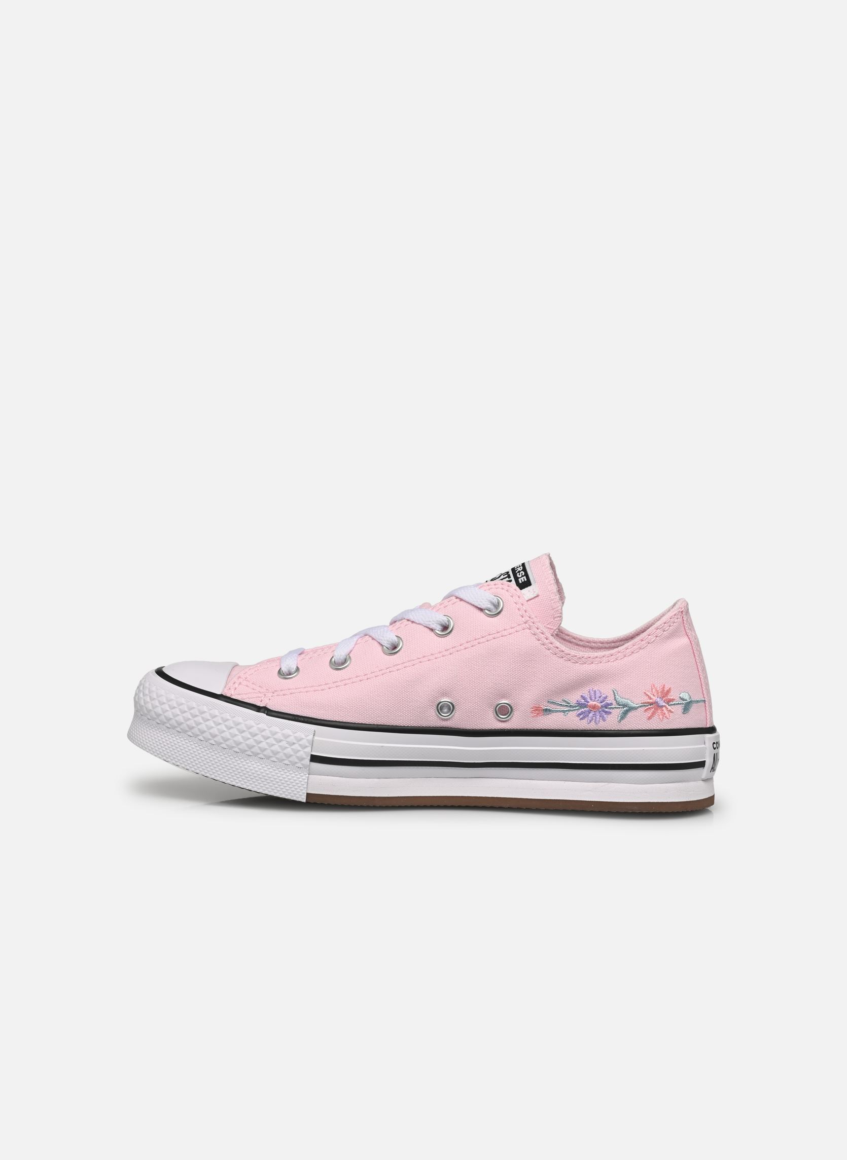 Baskets basses Chuck Taylor All Star Eva Lift Ox J fille rose Converse Baskets basses Chuck Taylor All Star Eva Lift Ox J fille rose Sugar Berry/White/Black