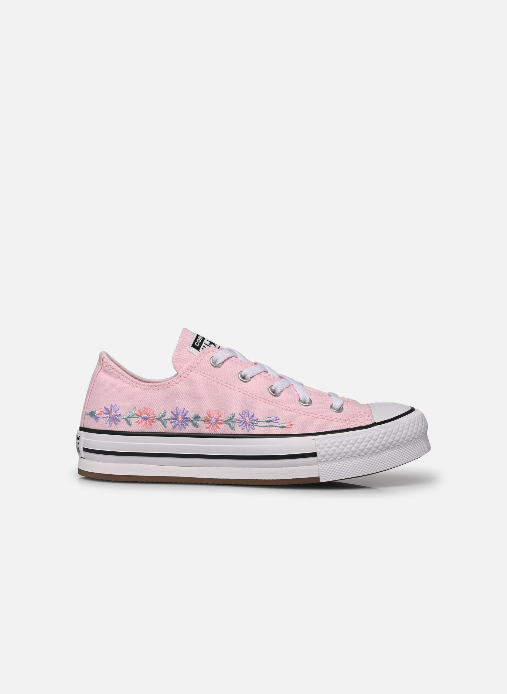 Baskets basses Chuck Taylor All Star Eva Lift Ox J fille rose Converse Baskets basses Chuck Taylor All Star Eva Lift Ox J fille rose Sugar Berry/White/Black