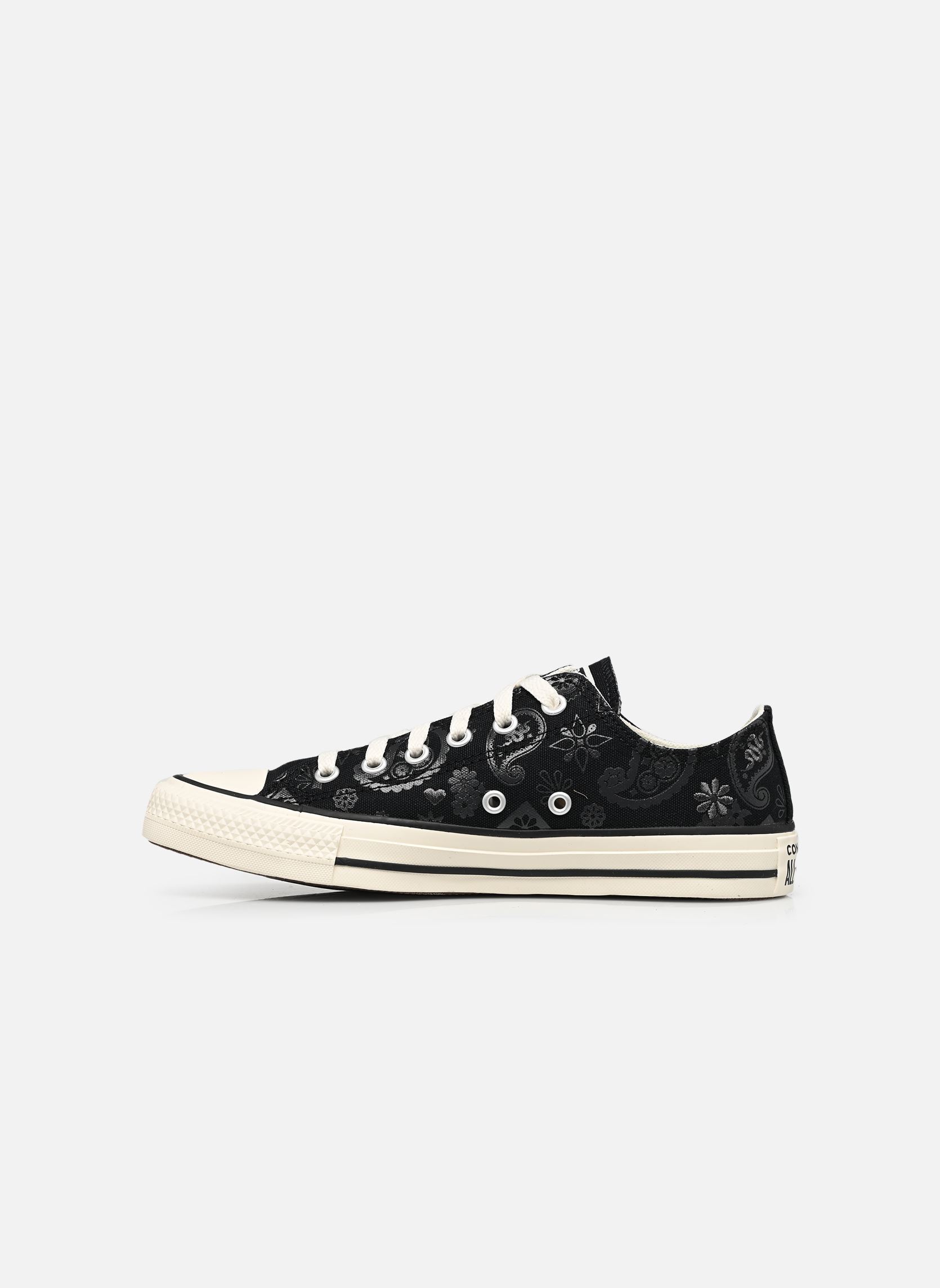 Niedrige Sneaker Chuck Taylor All Star Ox J mädchen schwarz Converse Niedrige Sneaker Chuck Taylor All Star Ox J mädchen schwarz BLACK/DARK MATTER/EGRET