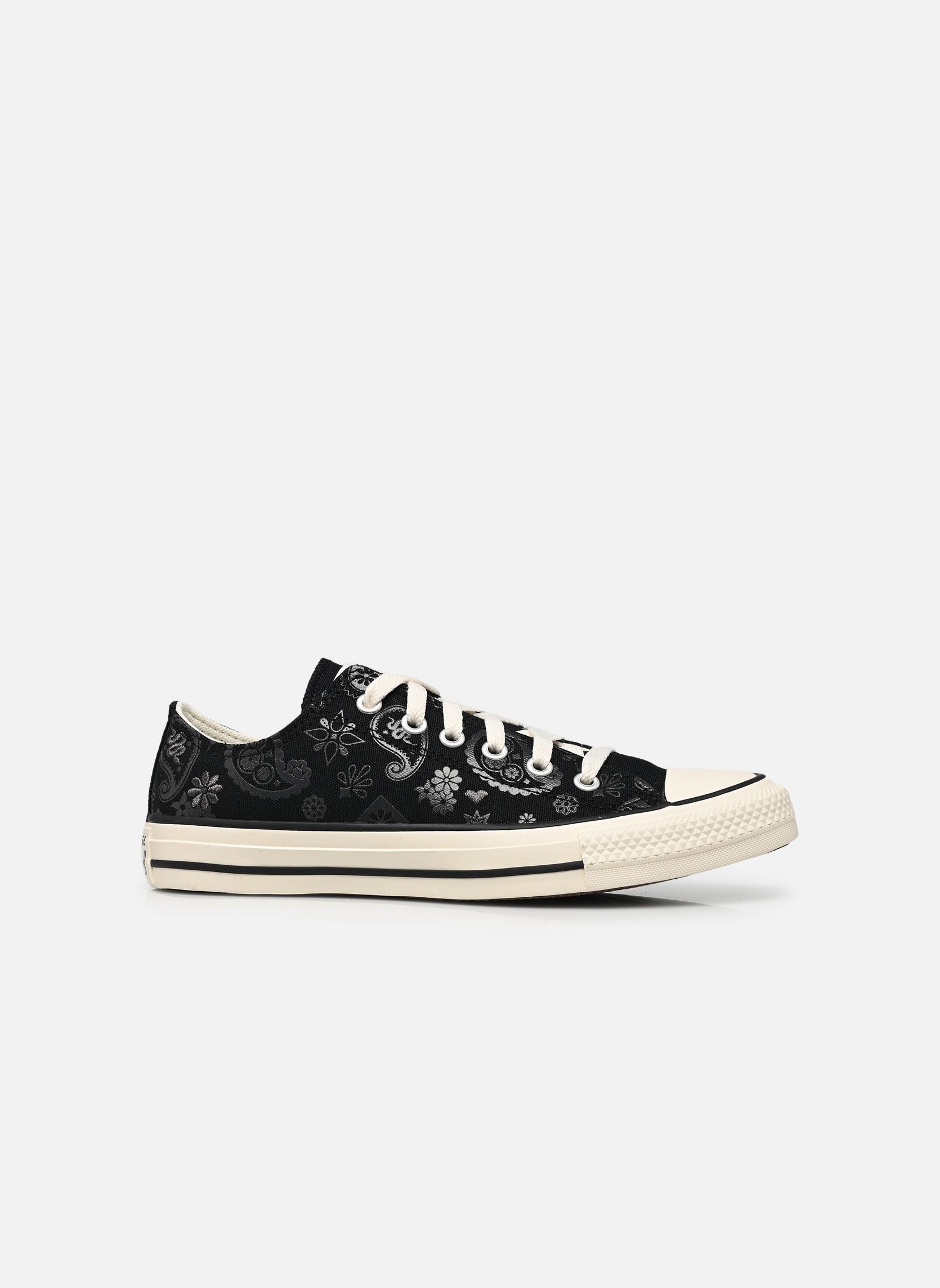 Niedrige Sneaker Chuck Taylor All Star Ox J mädchen schwarz Converse Niedrige Sneaker Chuck Taylor All Star Ox J mädchen schwarz BLACK/DARK MATTER/EGRET