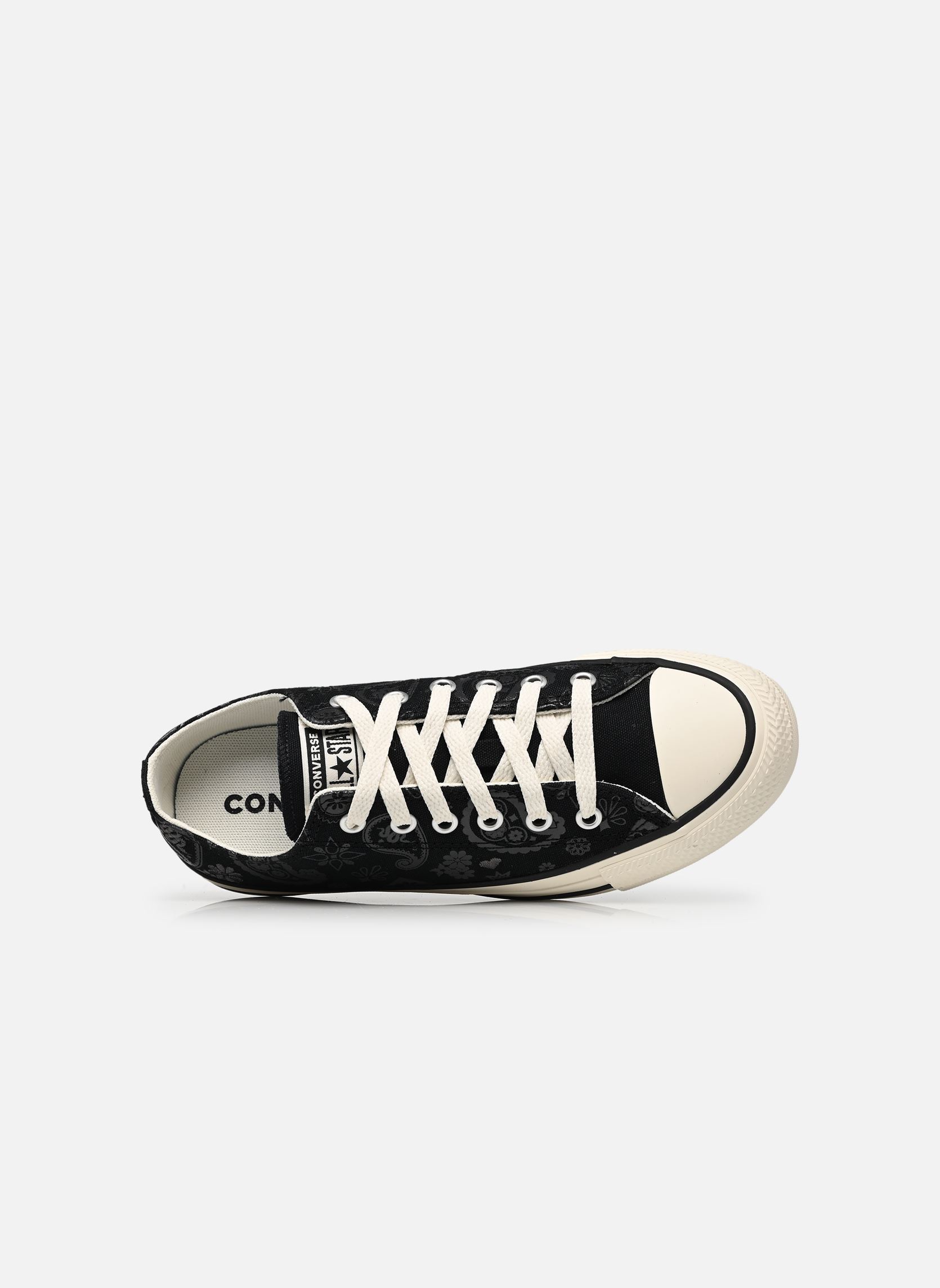 Niedrige Sneaker Chuck Taylor All Star Ox J mädchen schwarz Converse Niedrige Sneaker Chuck Taylor All Star Ox J mädchen schwarz BLACK/DARK MATTER/EGRET