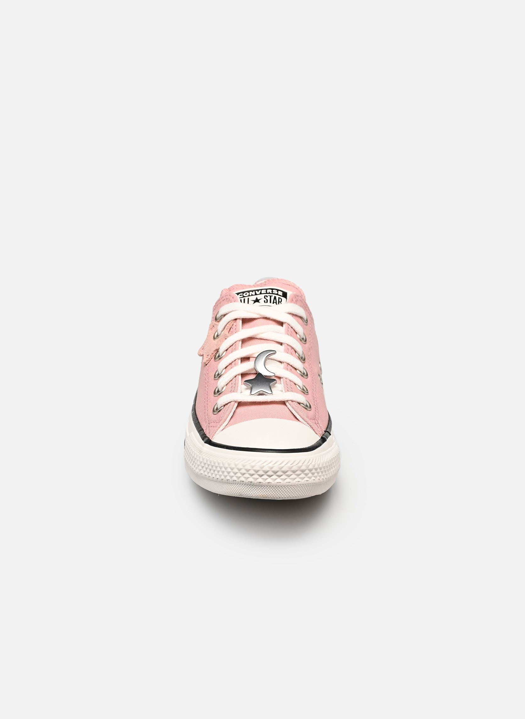 Niedrige Sneaker Chuck Taylor All Star Ox J mädchen rosa Converse Niedrige Sneaker Chuck Taylor All Star Ox J mädchen rosa PETAL PIT/WHITE/BLACK