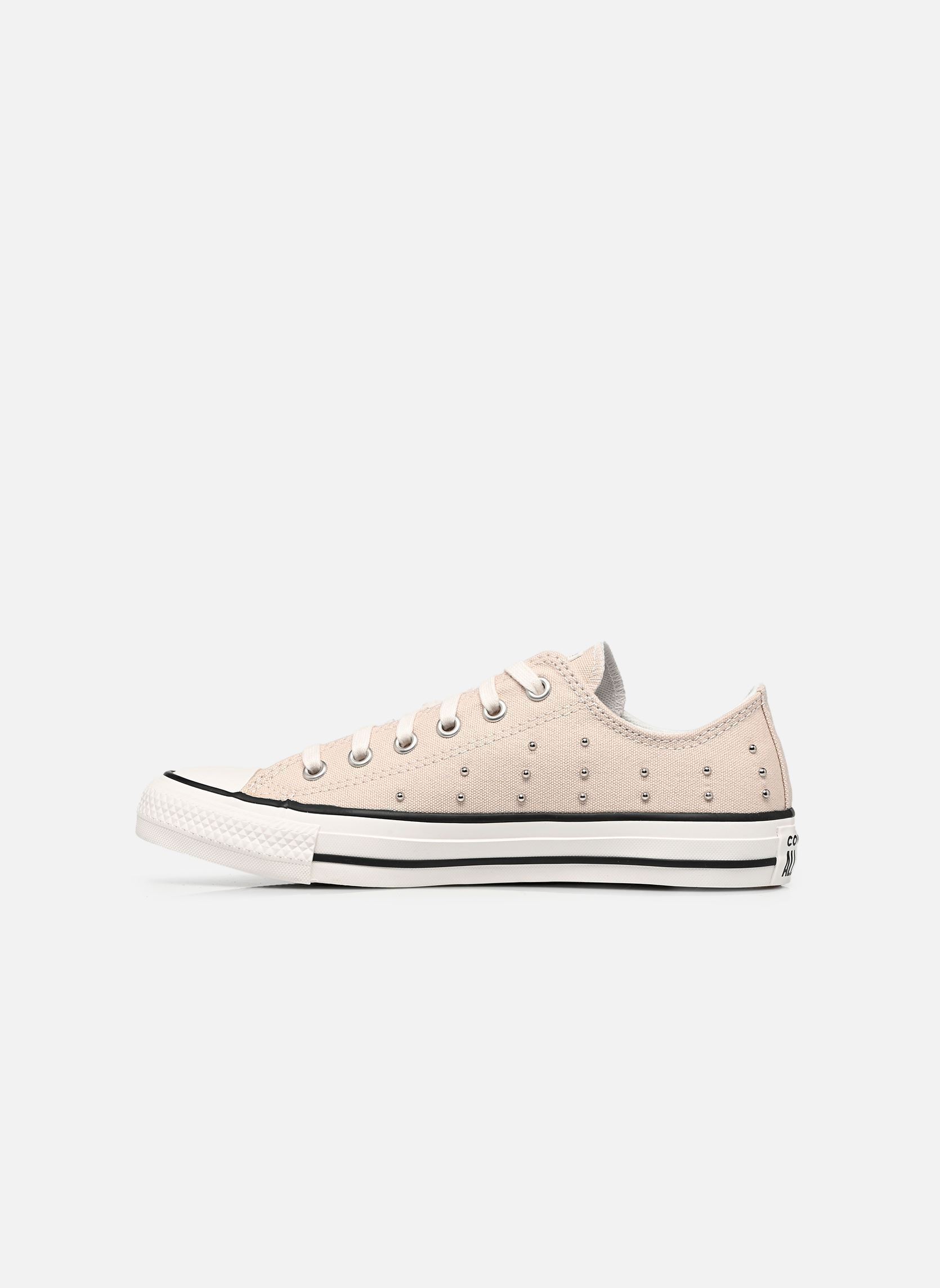 Niedrige Sneaker Chuck Taylor All Star Ox J mädchen beige Converse Niedrige Sneaker Chuck Taylor All Star Ox J mädchen beige CLASSIC ECRU/VINTAGE WHITE/BLA