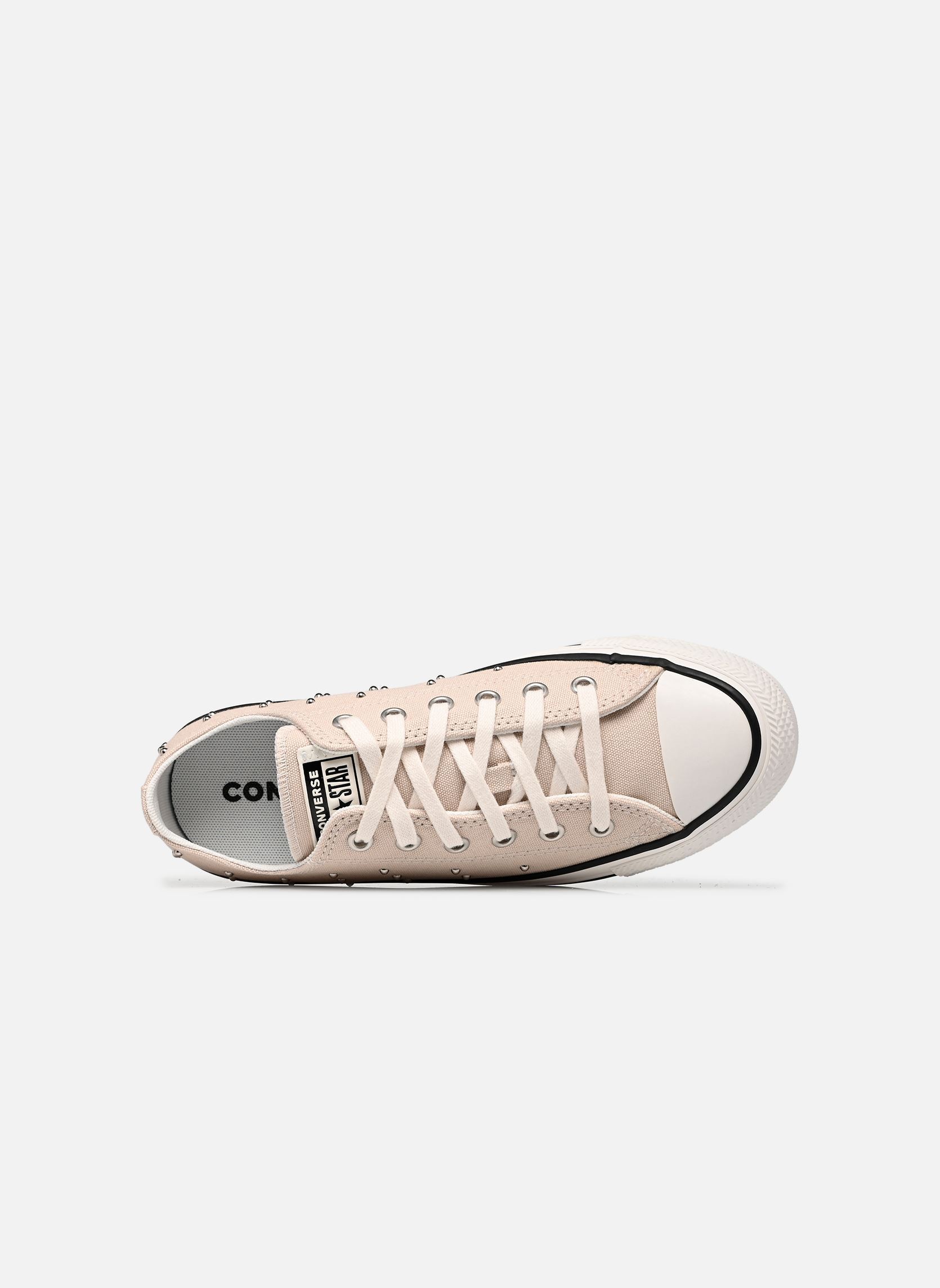 Niedrige Sneaker Chuck Taylor All Star Ox J mädchen beige Converse Niedrige Sneaker Chuck Taylor All Star Ox J mädchen beige CLASSIC ECRU/VINTAGE WHITE/BLA