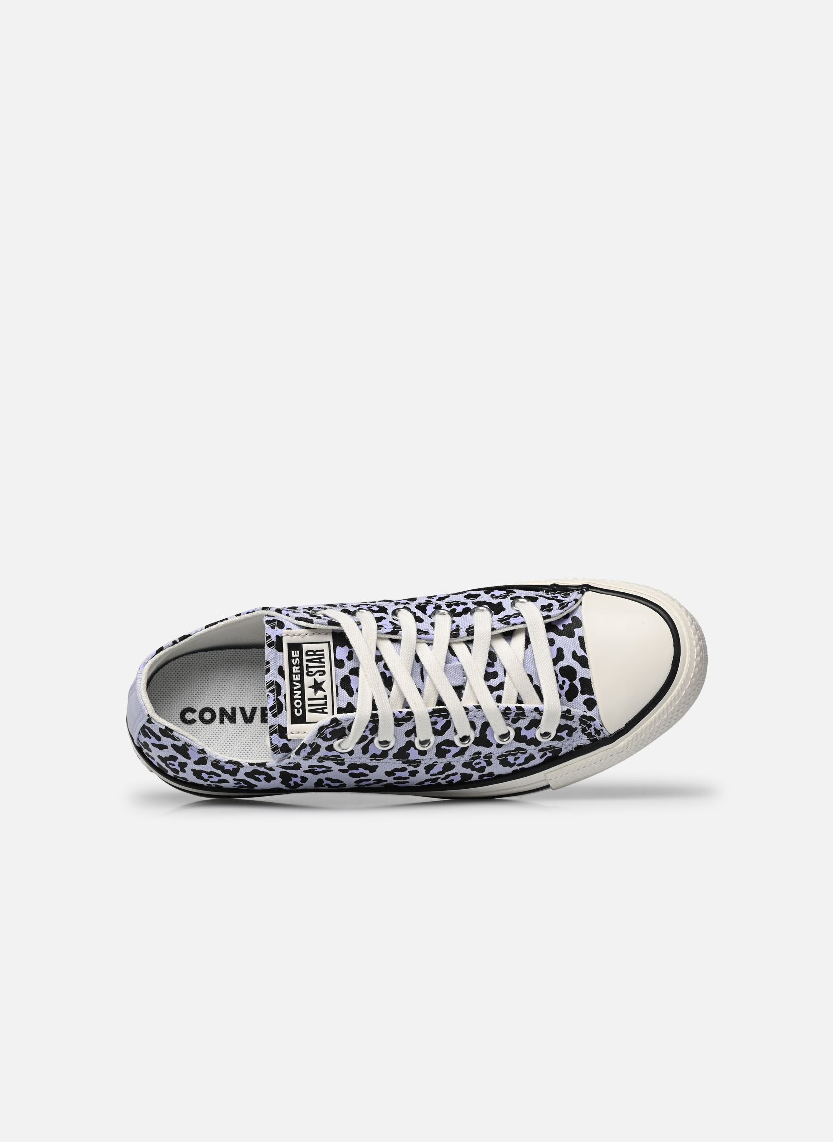 Baskets basses Chuck Taylor All Star Ox J fille violet Converse Baskets basses Chuck Taylor All Star Ox J fille violet Blueberry Ice/Egret/Black