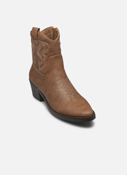 MADE BY Bottines santiags Boots GAOCHO1BOOT femme beige