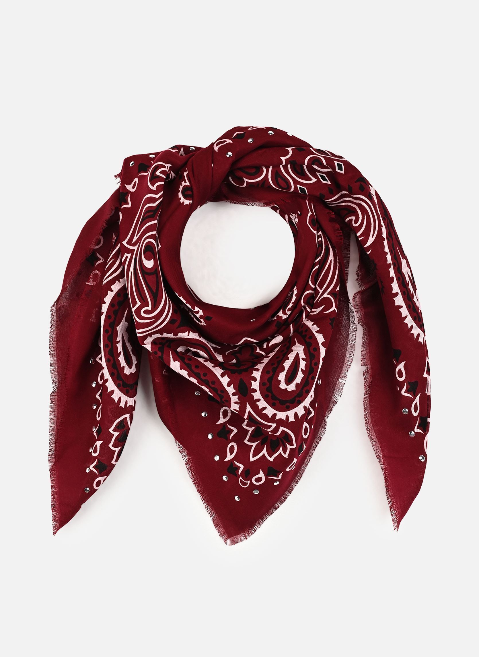 Foulards Paisley Big femme bordeaux Wild Foulards Paisley Big femme bordeaux Bordeaux