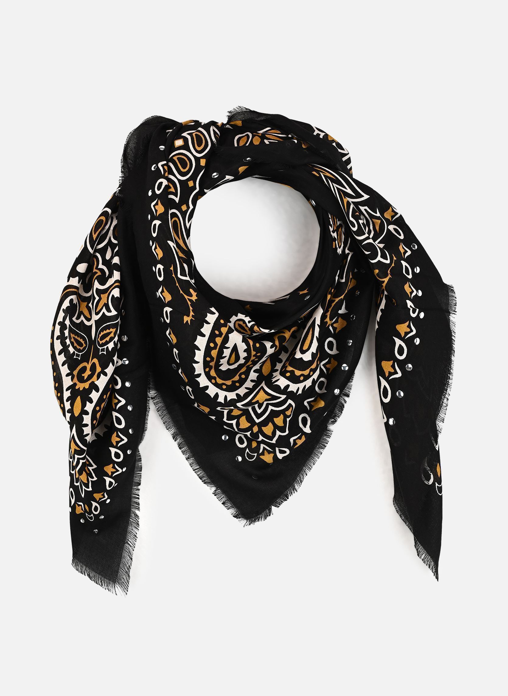 Foulards Paisley Big femme noir Wild Foulards Paisley Big femme noir Noir