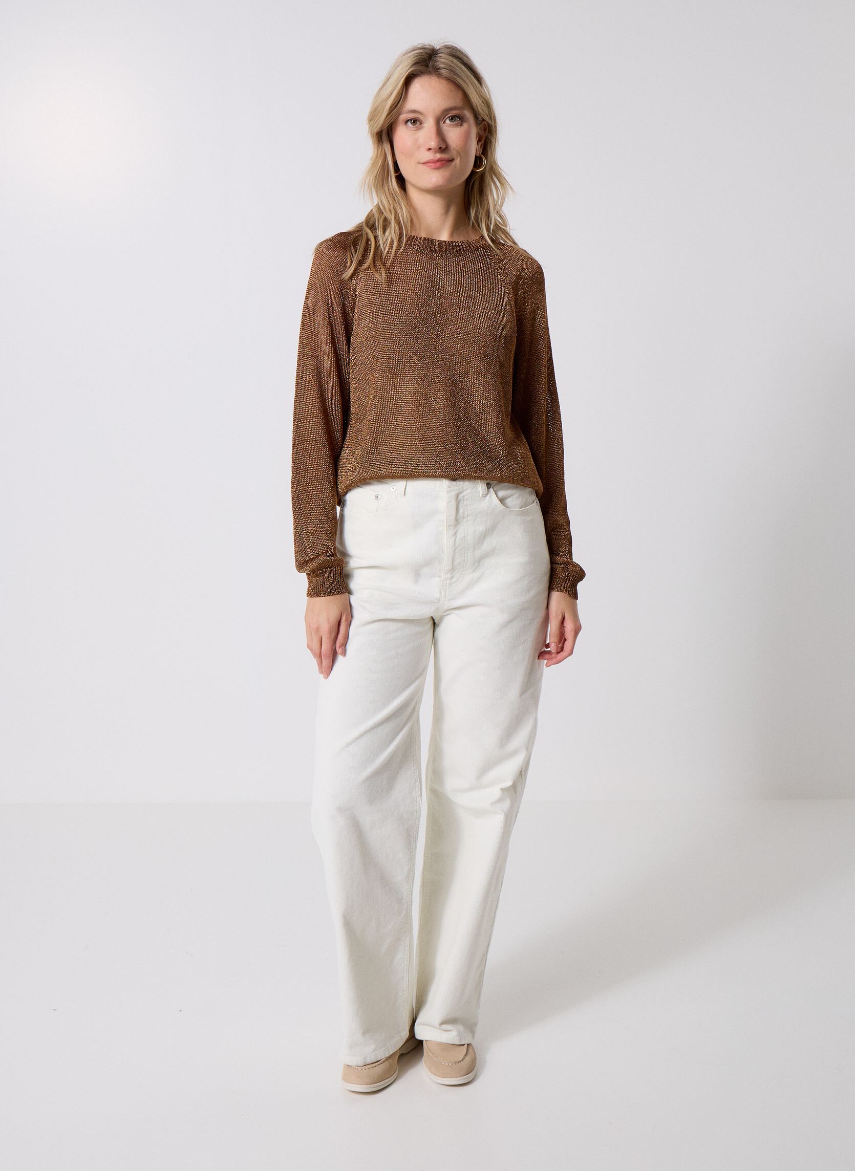 Pullover Romy damen gold und bronze Wild Pullover Romy damen gold und bronze Cuivre