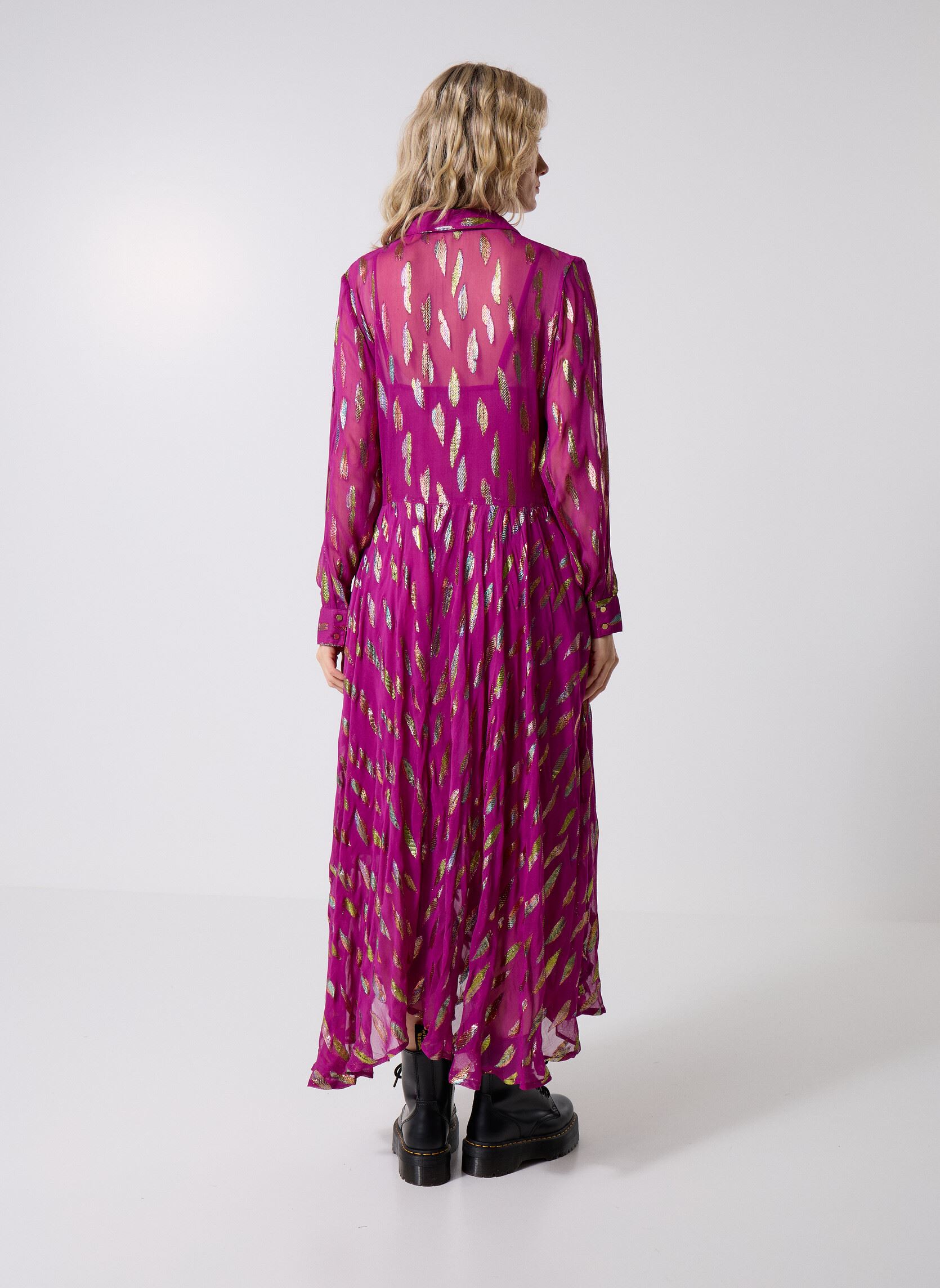 Robes longues Irene femme rose Wild Robes longues Irene femme rose Fuchsia