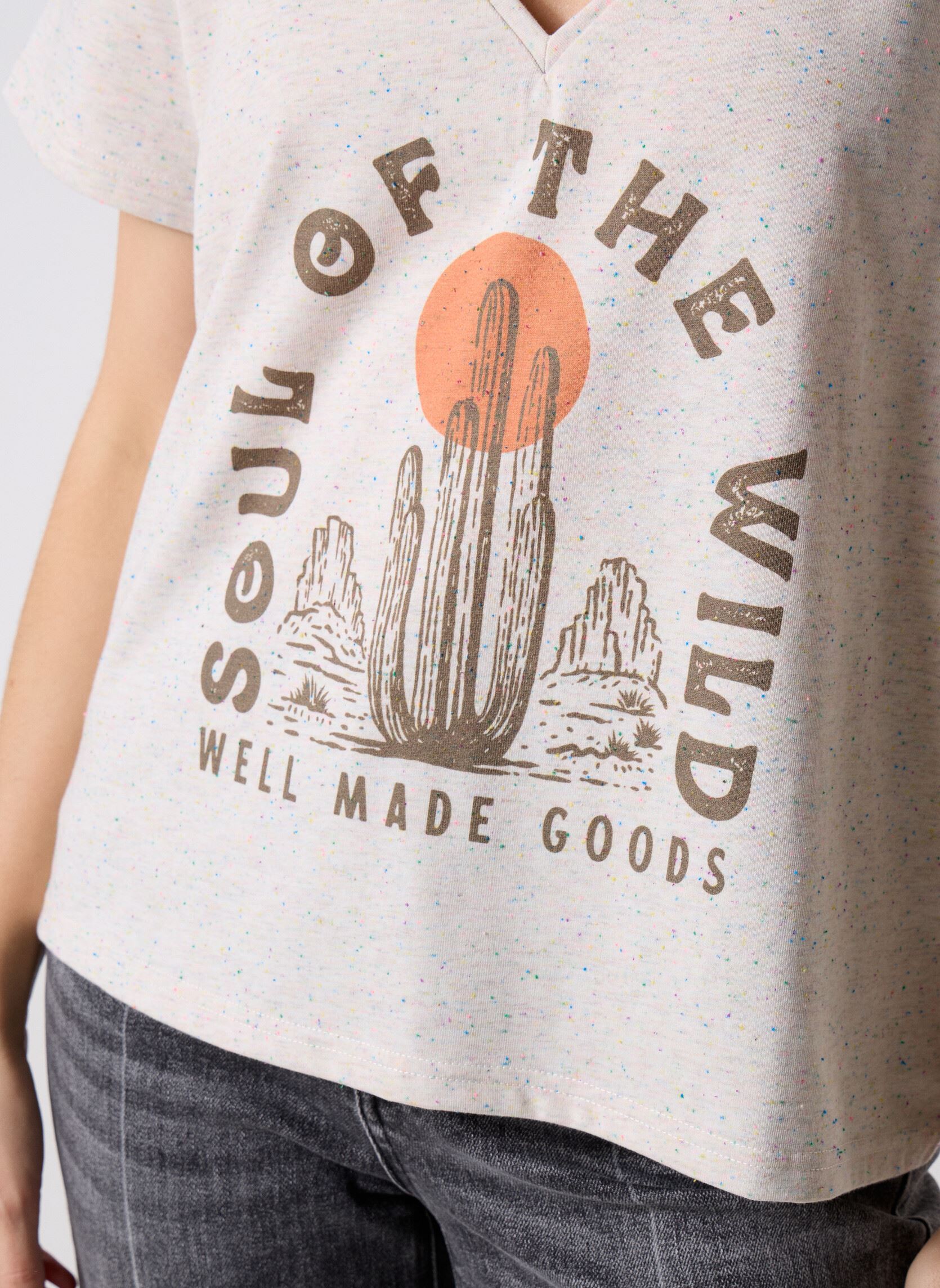 T-shirts met korte mouwen Lagos dames wit Wild T-shirts met korte mouwen Lagos dames wit Ecru