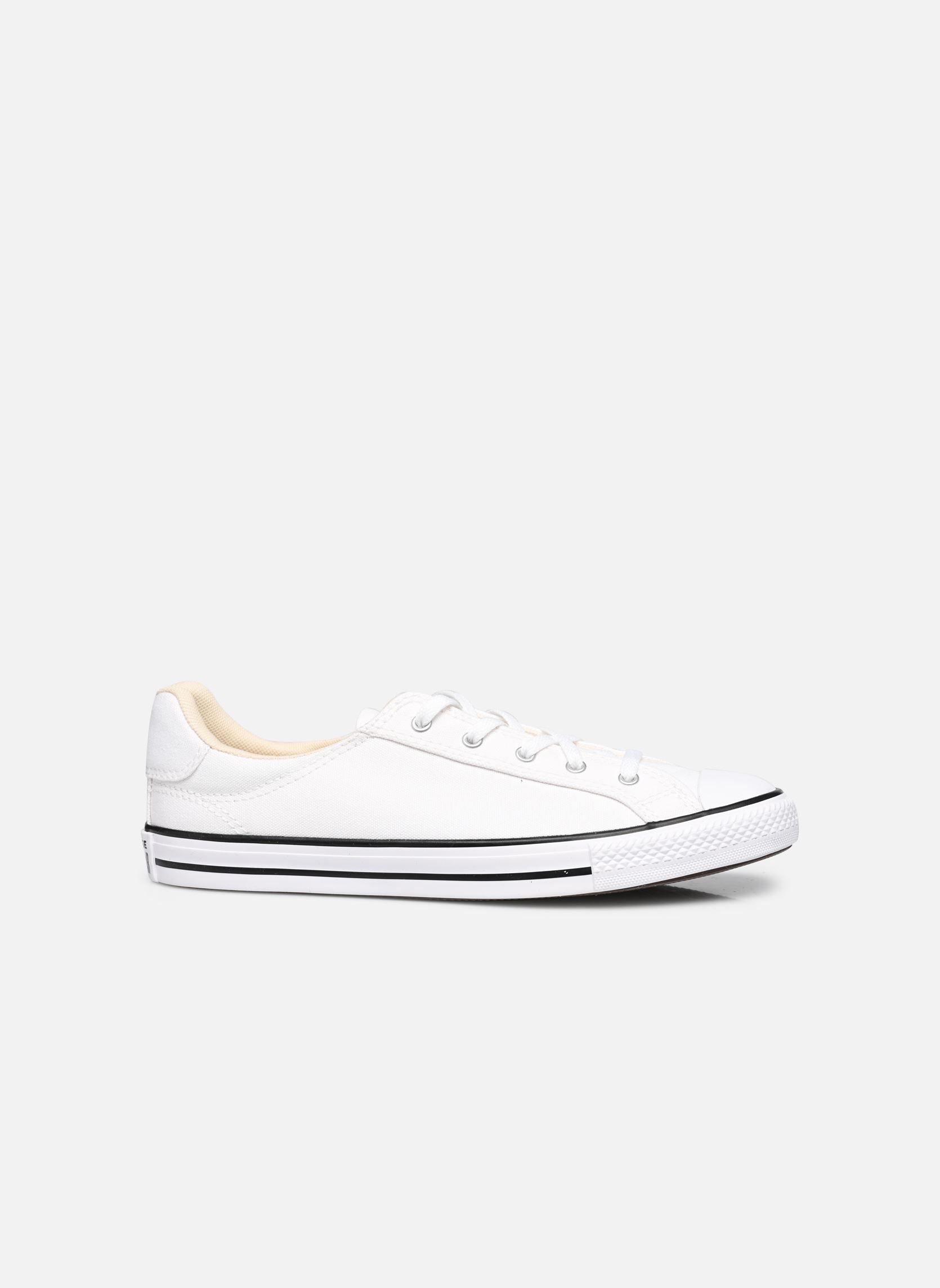 Leinen-Sneaker Chuck Taylor All Star Dainty Lucky Ox damen weiß Converse Leinen-Sneaker Chuck Taylor All Star Dainty Lucky Ox damen weiß WHITE/BLACK/WHITE