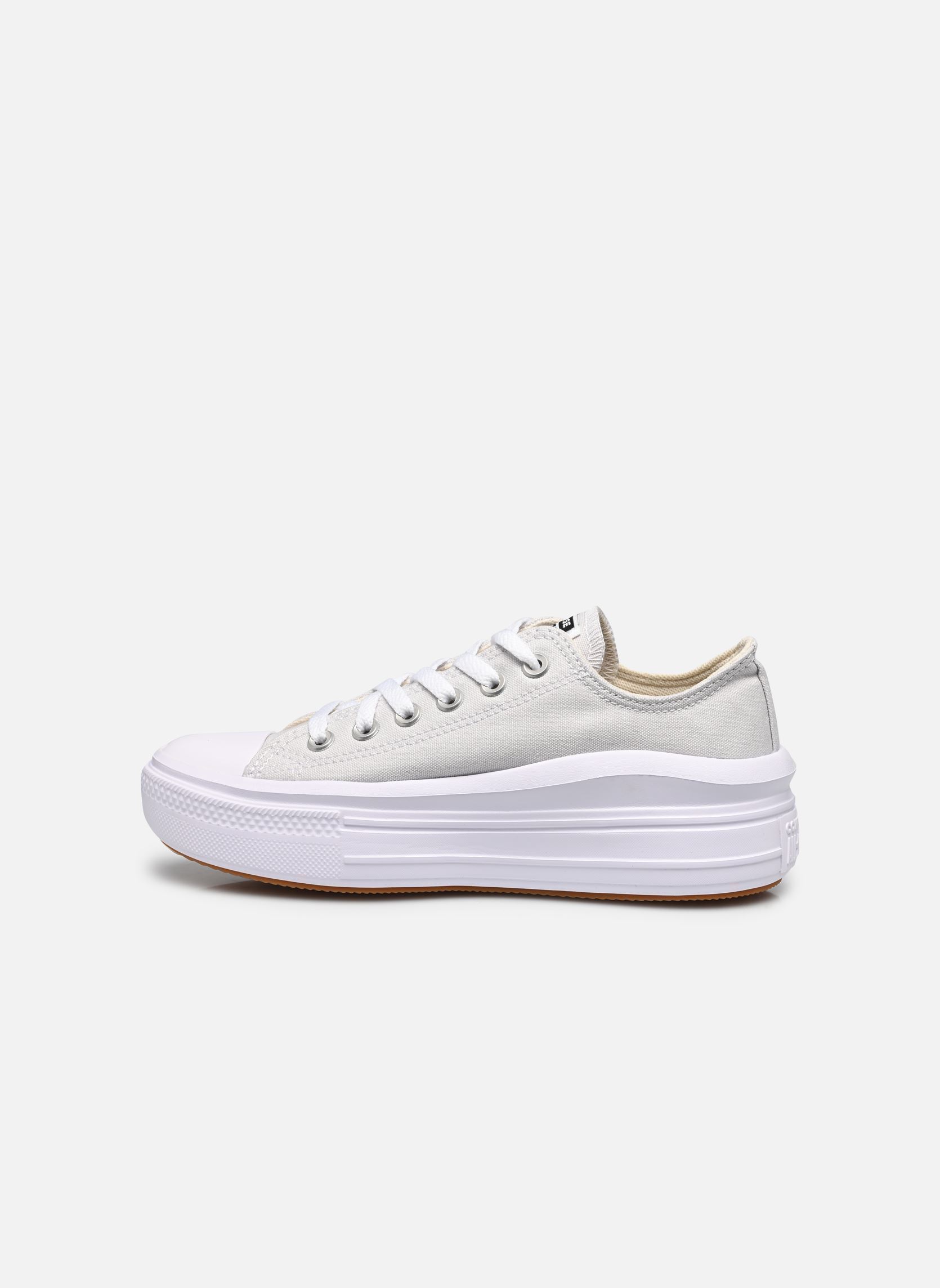 Leinen-Sneaker Chuck Taylor All Star Move Ox damen grau Converse Leinen-Sneaker Chuck Taylor All Star Move Ox damen grau BARELY GREY/WHITE/BLACK
