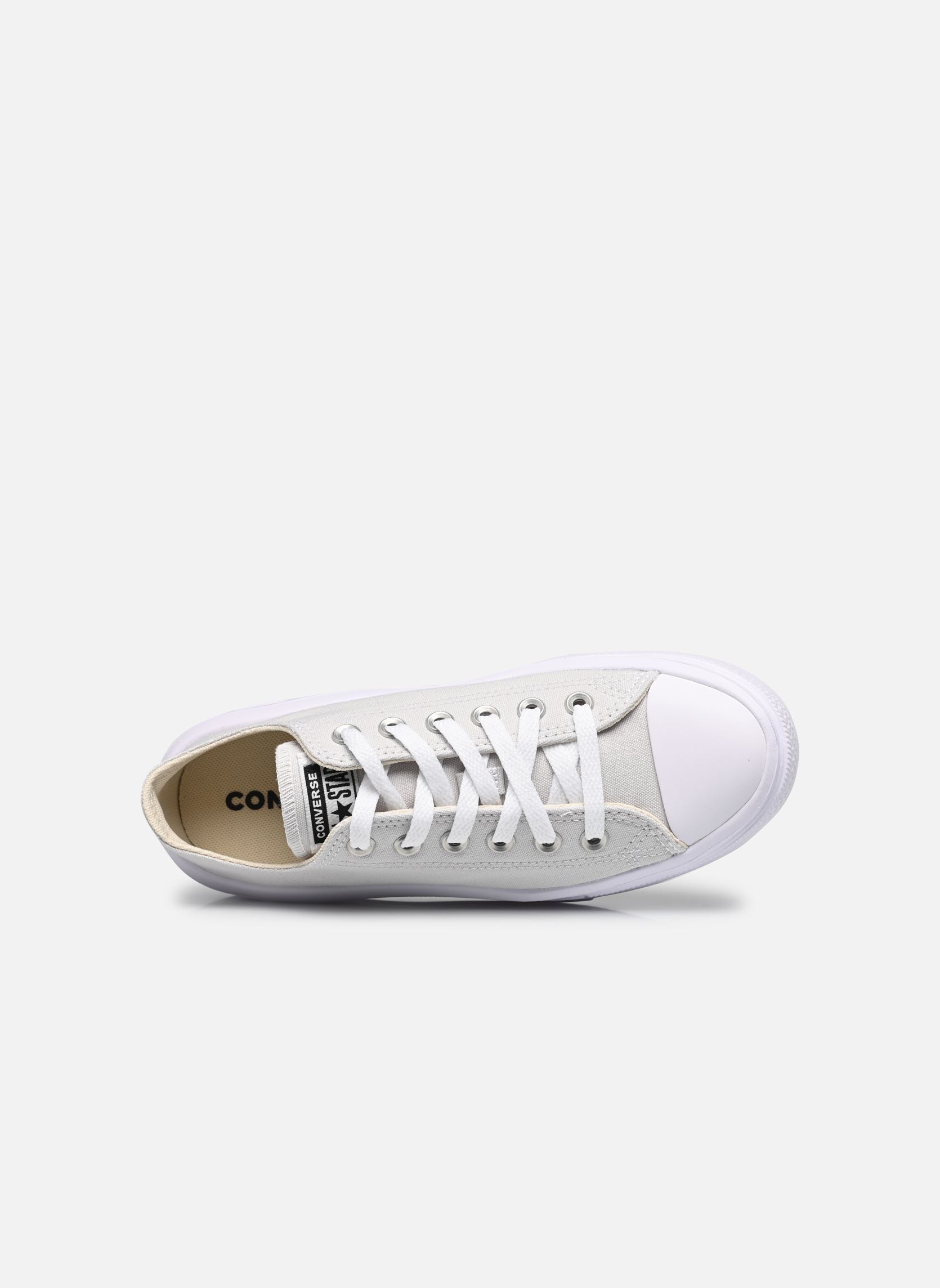Leinen-Sneaker Chuck Taylor All Star Move Ox damen grau Converse Leinen-Sneaker Chuck Taylor All Star Move Ox damen grau BARELY GREY/WHITE/BLACK