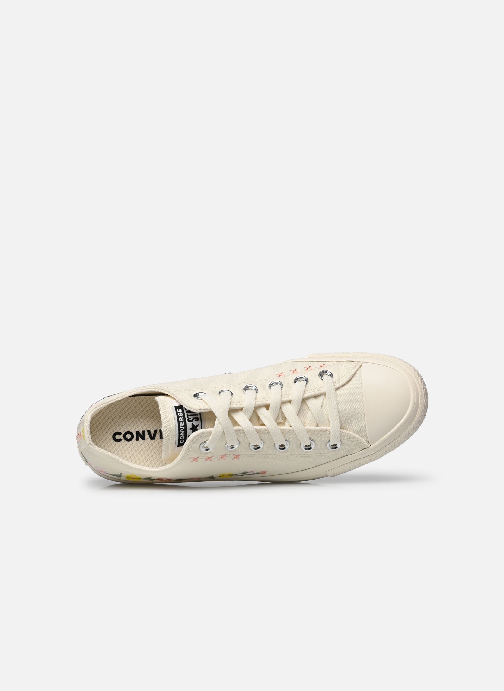 Leinen-Sneaker Chuck Taylor All Star Joyful Florals Ox damen weiß Converse Leinen-Sneaker Chuck Taylor All Star Joyful Florals Ox damen weiß EGRET/FOOTHILL GREEN