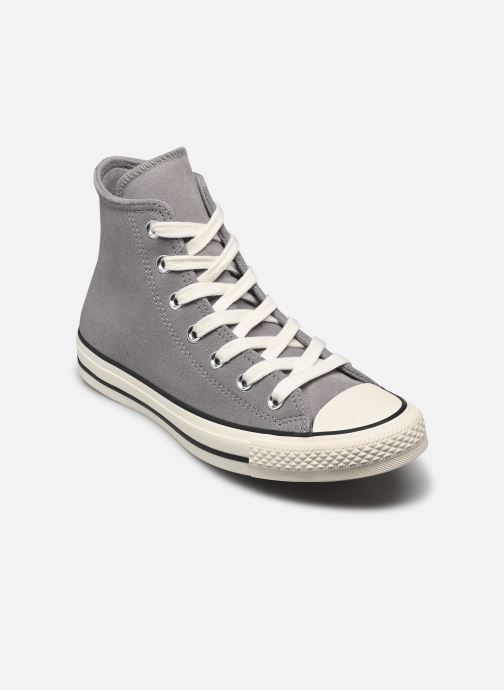 Baskets Converse Chuck Taylor All Star Colorful Suede Hi W Gris vue détail/paire