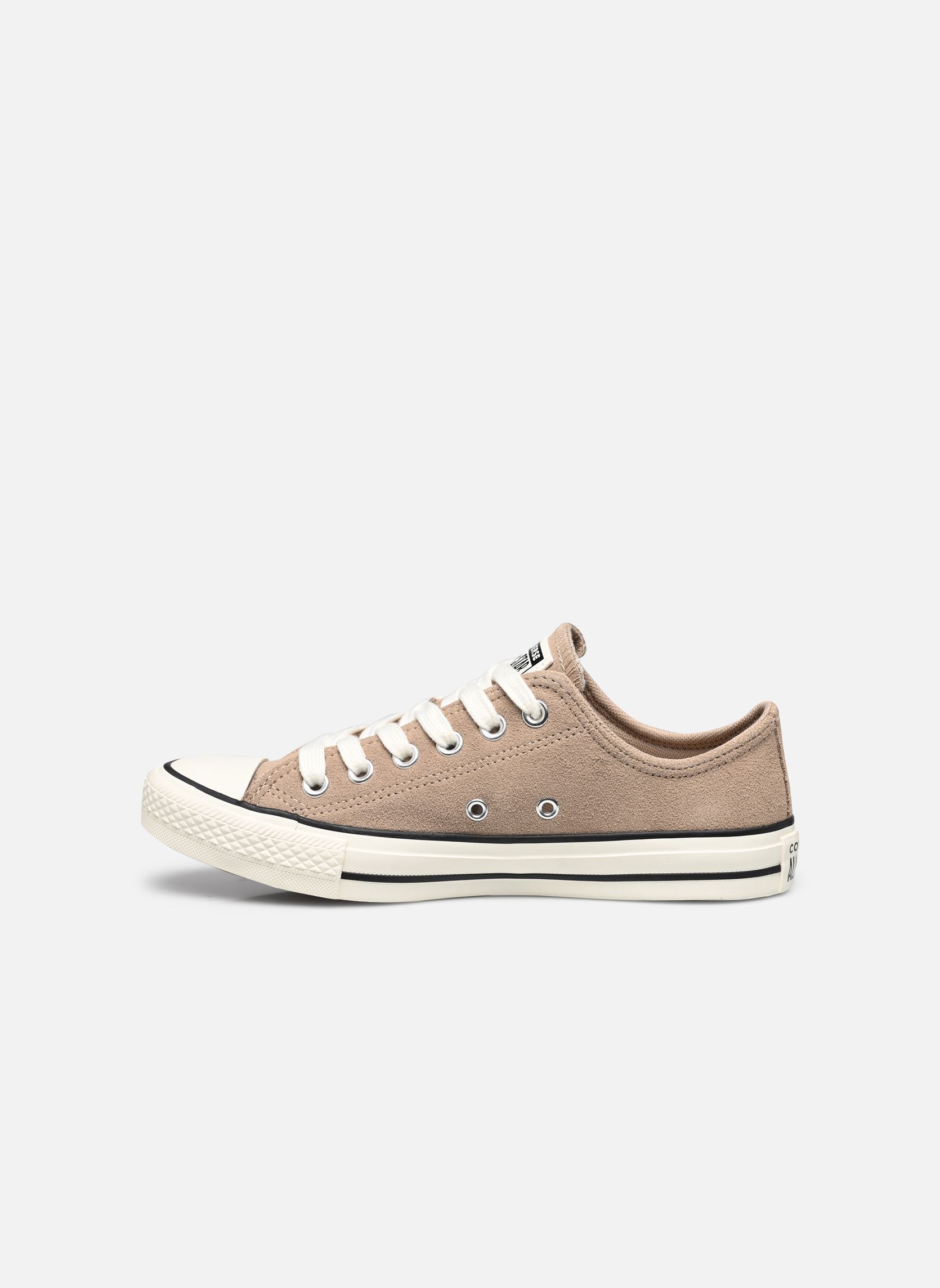 Leinen-Sneaker Chuck Taylor All Star Crafted Color Ox W damen grau Converse Leinen-Sneaker Chuck Taylor All Star Crafted Color Ox W damen grau VINTAGE CARGO/EGRET/BLACK