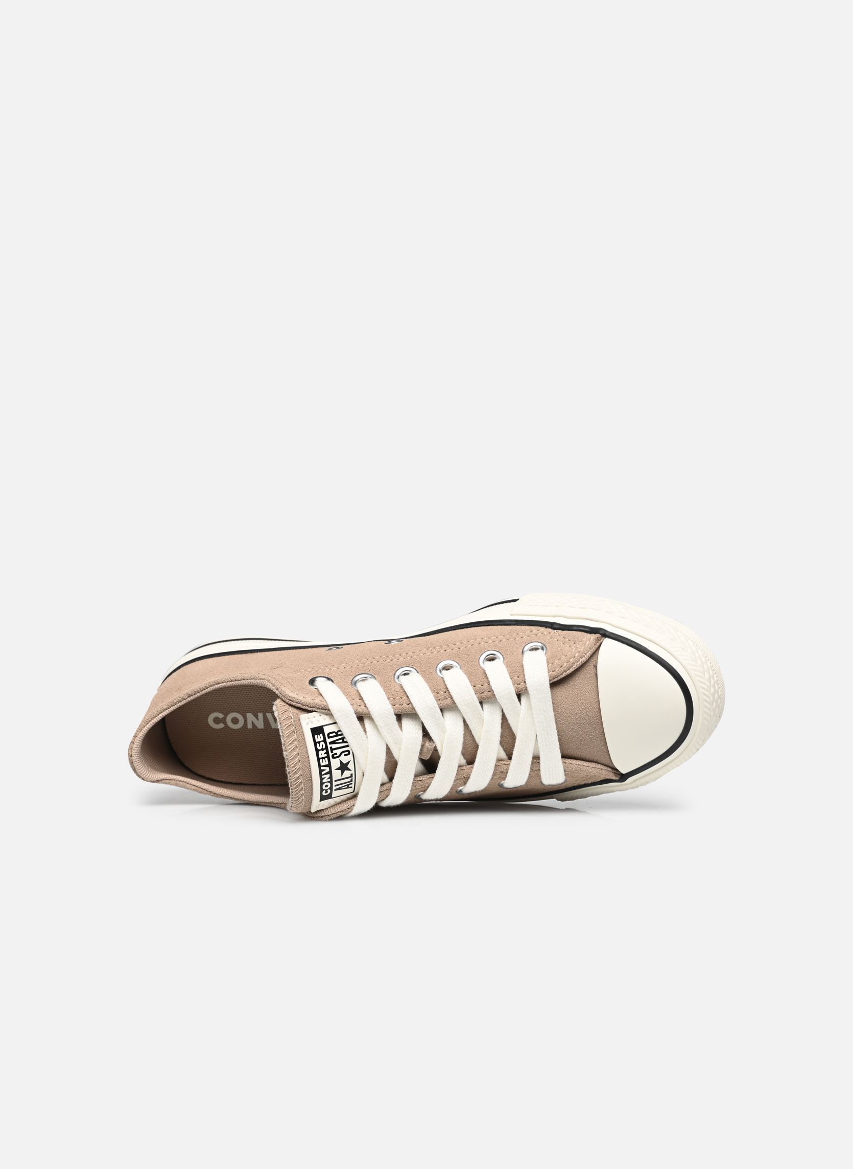 Leinen-Sneaker Chuck Taylor All Star Crafted Color Ox W damen grau Converse Leinen-Sneaker Chuck Taylor All Star Crafted Color Ox W damen grau VINTAGE CARGO/EGRET/BLACK
