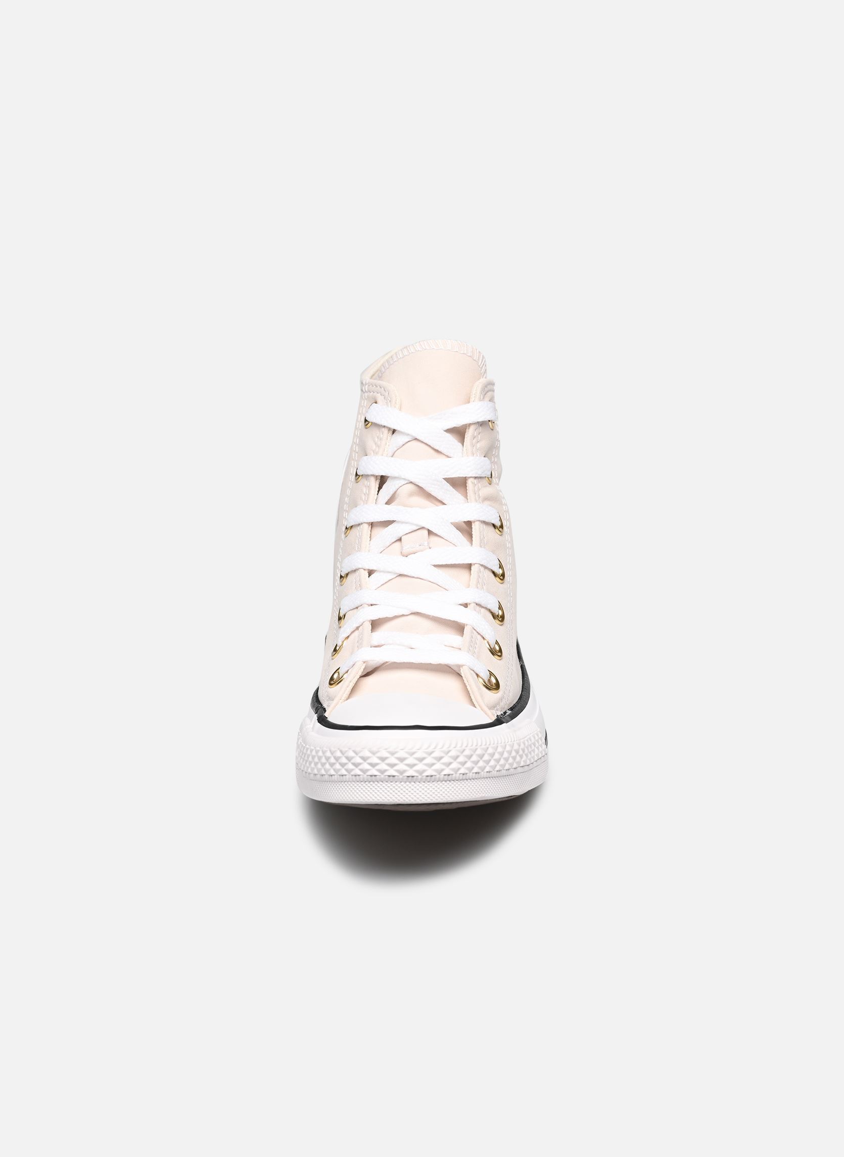 Baskets Chuck Taylor All Star Peached Canvas Hi femme beige Converse Baskets Chuck Taylor All Star Peached Canvas Hi femme beige LIGHT DUNE/WHITE/GOLD