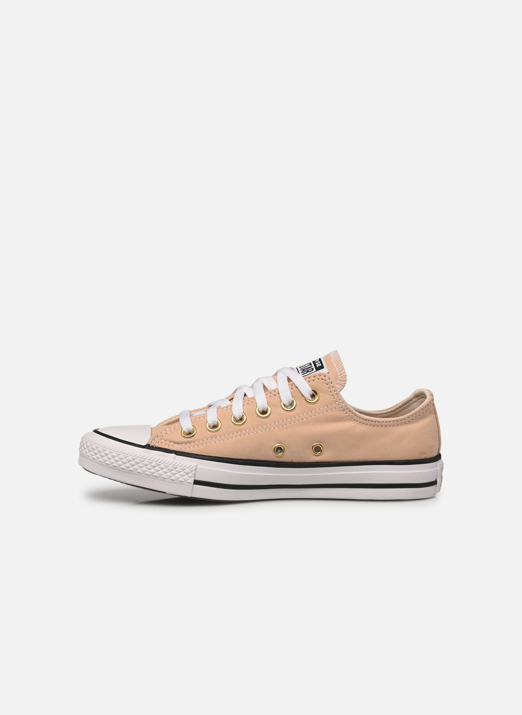 Print sneakers Chuck Taylor All Star Peached Canvas Ox dames beige Converse Print sneakers Chuck Taylor All Star Peached Canvas Ox dames beige COASTAL DUNE/WHITE/GOLD