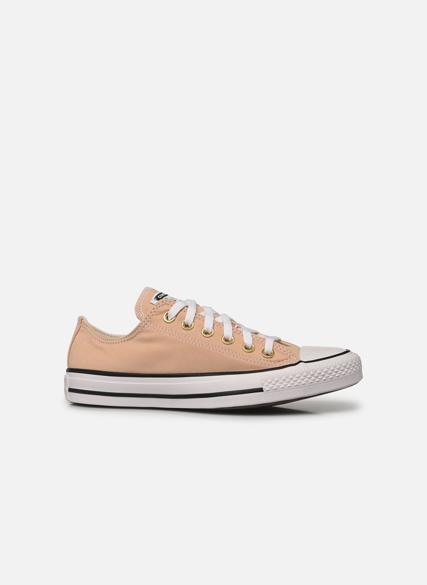 Print sneakers Chuck Taylor All Star Peached Canvas Ox dames beige Converse Print sneakers Chuck Taylor All Star Peached Canvas Ox dames beige COASTAL DUNE/WHITE/GOLD