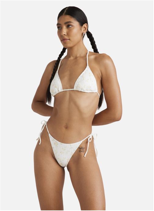 RVCA Hauts de maillot balconnet Bas de bikini couvrance medium BLURRED DITSY orange