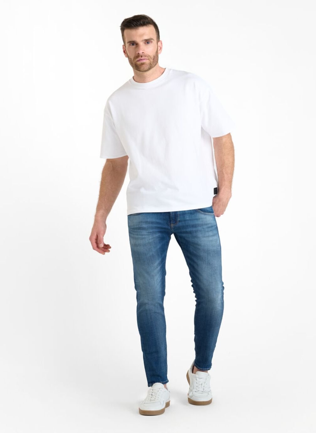 Jeans droit Jeans skinny POWER Blue homme bleu Le temps des cerises Jeans droit Jeans skinny POWER Blue homme bleu Bleu