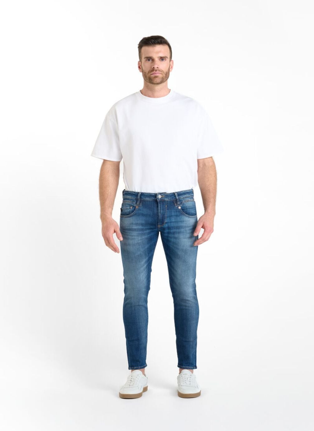 Jeans droit Jeans skinny POWER Blue homme bleu Le temps des cerises Jeans droit Jeans skinny POWER Blue homme bleu Bleu