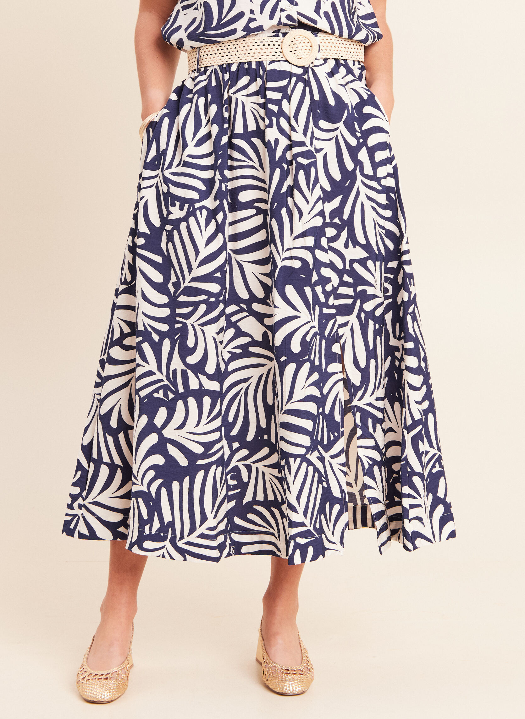 Jupes mi-longues JETOTEM femme bleu Bréal Jupes mi-longues JETOTEM femme bleu Bleu