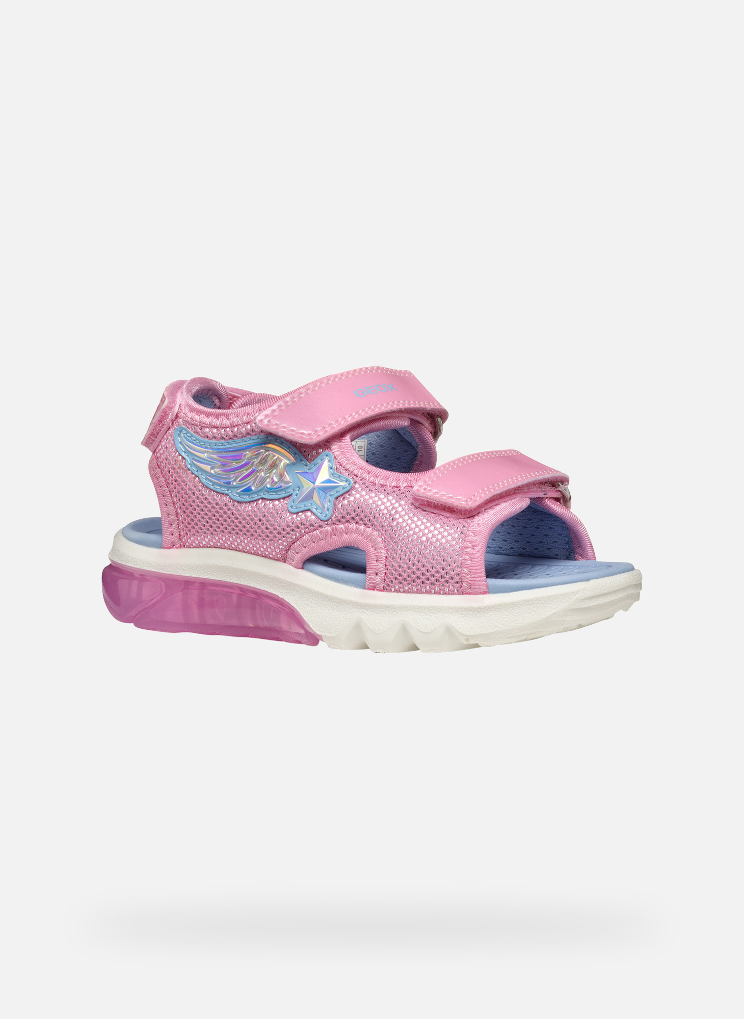 Sandales J SANDAL CIBERDRON GIRL fille rose Geox Sandales J SANDAL CIBERDRON GIRL fille rose Rose pastel