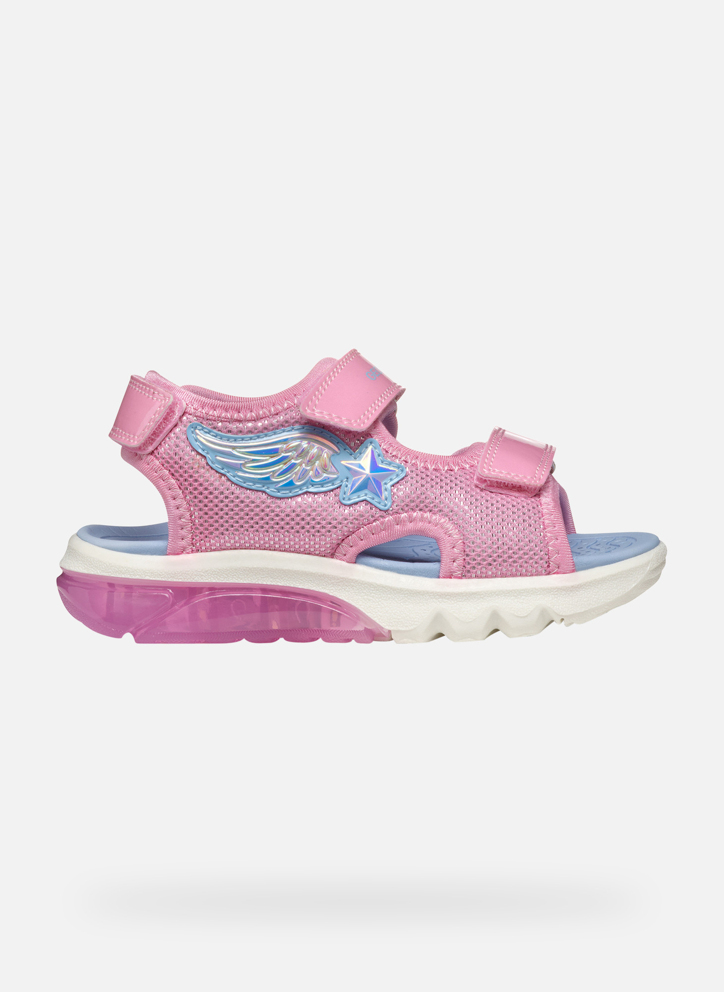 Sandales J SANDAL CIBERDRON GIRL fille rose Geox Sandales J SANDAL CIBERDRON GIRL fille rose Rose pastel