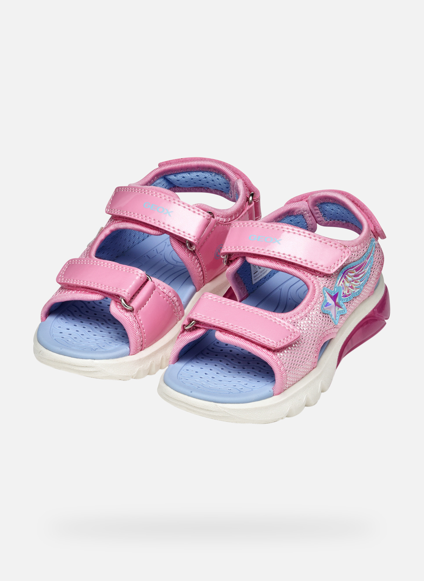 Sandales J SANDAL CIBERDRON GIRL fille rose Geox Sandales J SANDAL CIBERDRON GIRL fille rose Rose pastel
