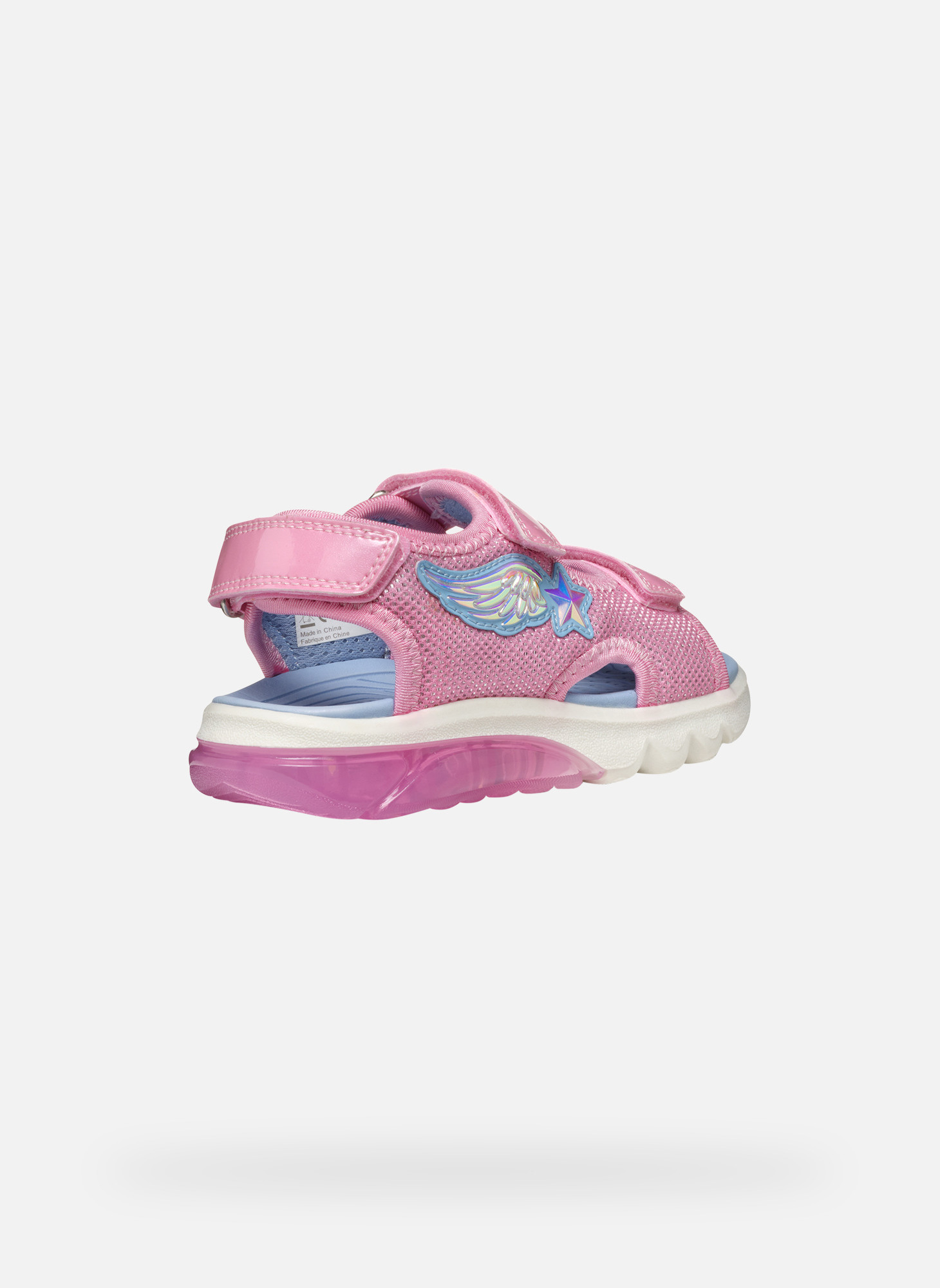 Sandales J SANDAL CIBERDRON GIRL fille rose Geox Sandales J SANDAL CIBERDRON GIRL fille rose Rose pastel