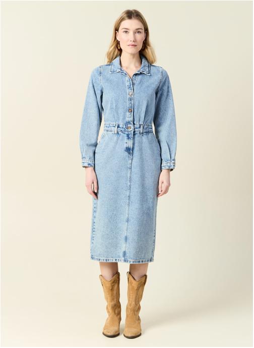 Bonobo Robes Robes courtes - JEANDODF femme bleu