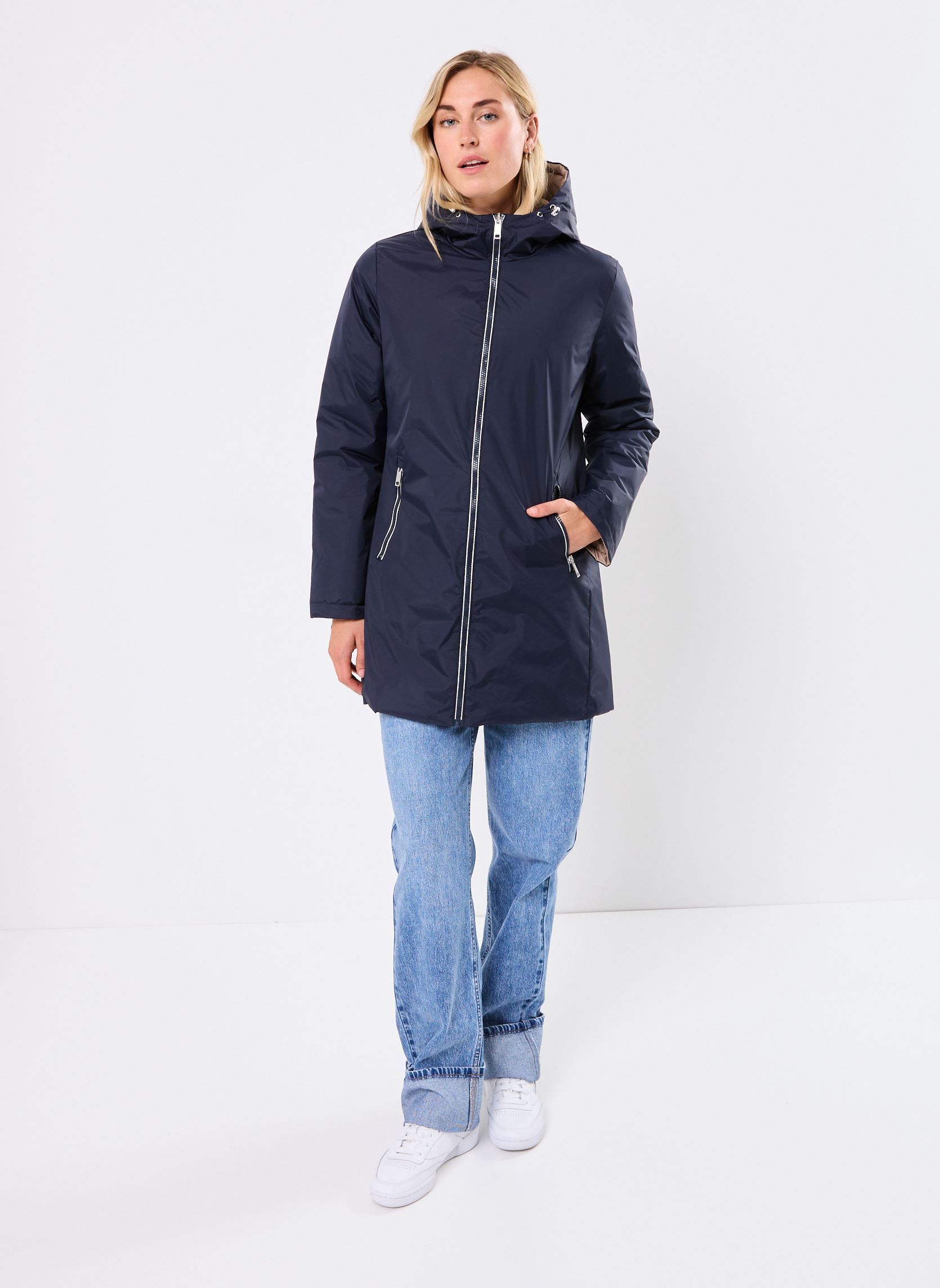 Gewatteerde jassen GLOREVER2 dames blauw MADE BY Gewatteerde jassen GLOREVER2 dames blauw Sky captain