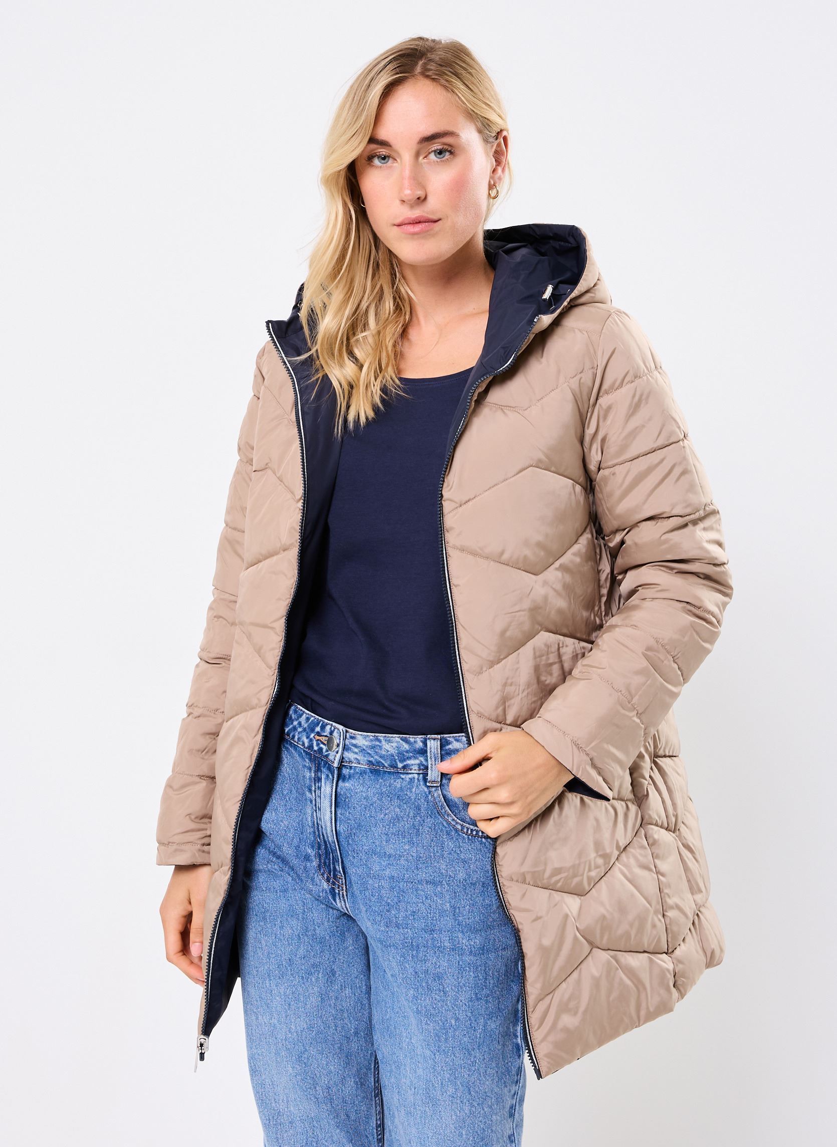 Gewatteerde jassen GLOREVER2 dames blauw MADE BY Gewatteerde jassen GLOREVER2 dames blauw Sky captain