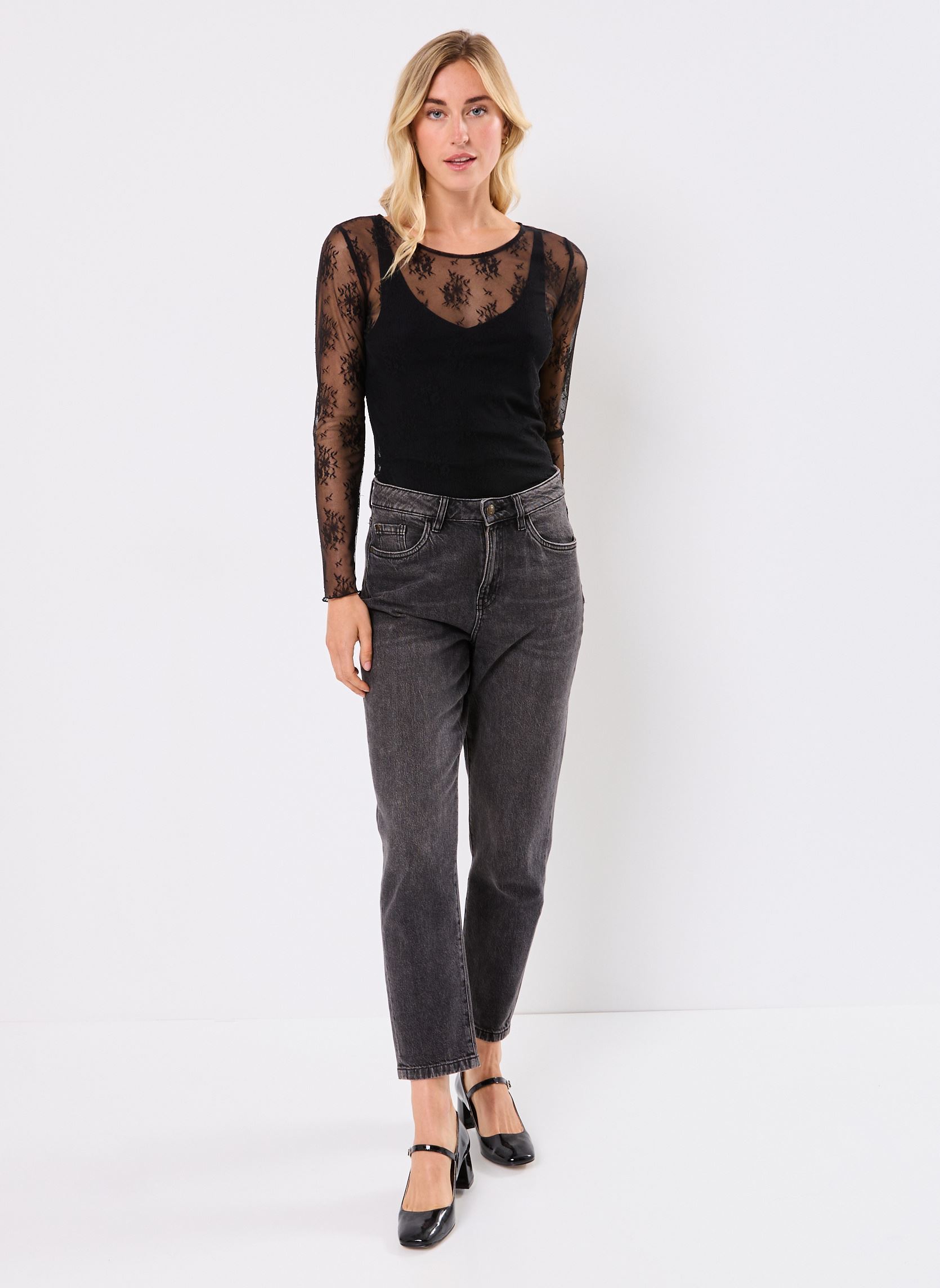 Tee-shirts manches longues TELLA femme noir Georgia Rose Tee-shirts manches longues TELLA femme noir BLACK BEAUTY