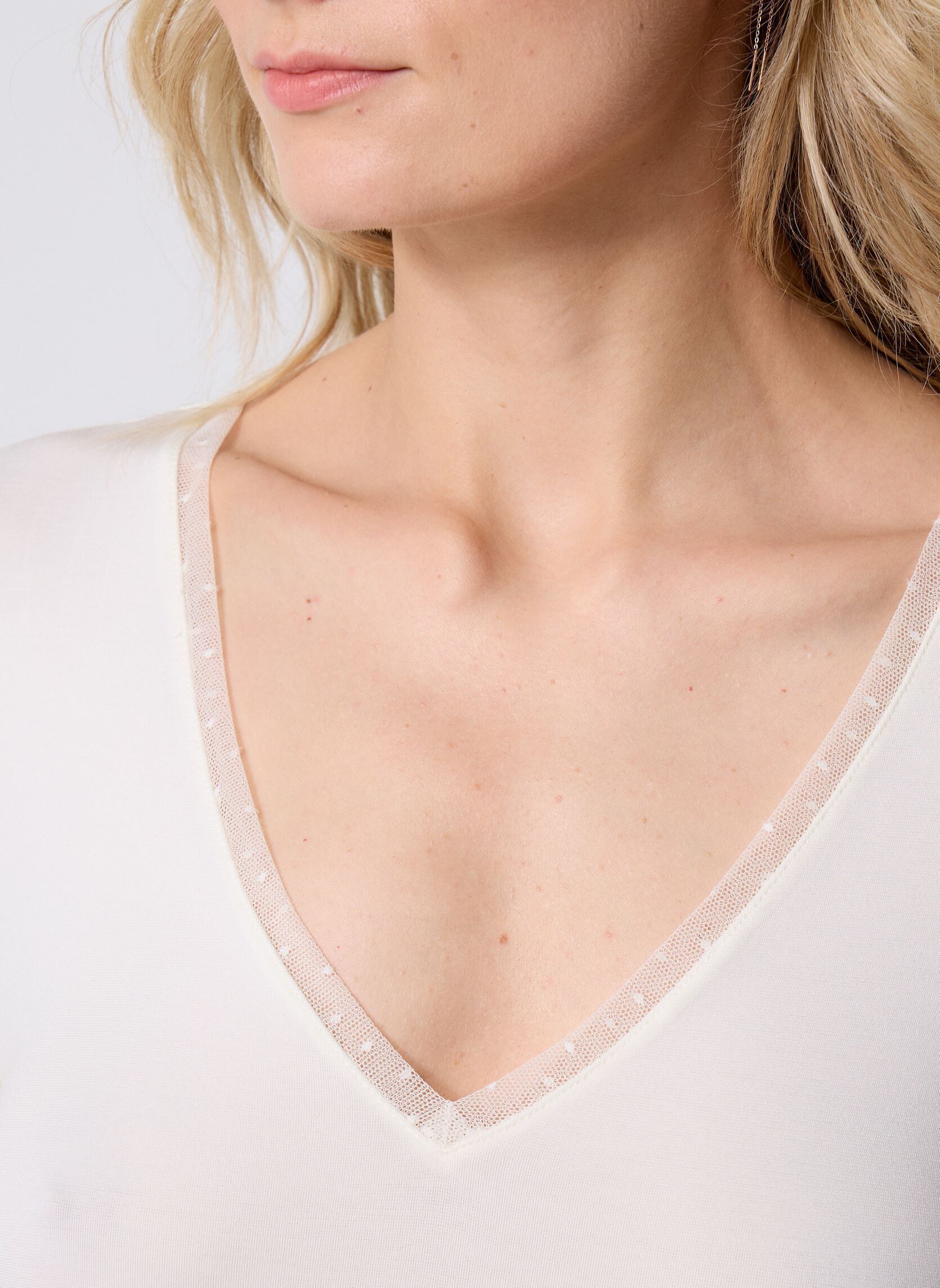 T-shirt a maniche lunghe TIANA donna bianco MADE BY T-shirt a maniche lunghe TIANA donna bianco CLOUD DANCER