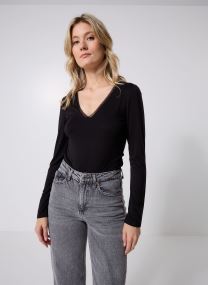 Langarm-T-Shirts TIANA damen schwarz MADE BY Langarm-T-Shirts TIANA damen schwarz JET BLACK