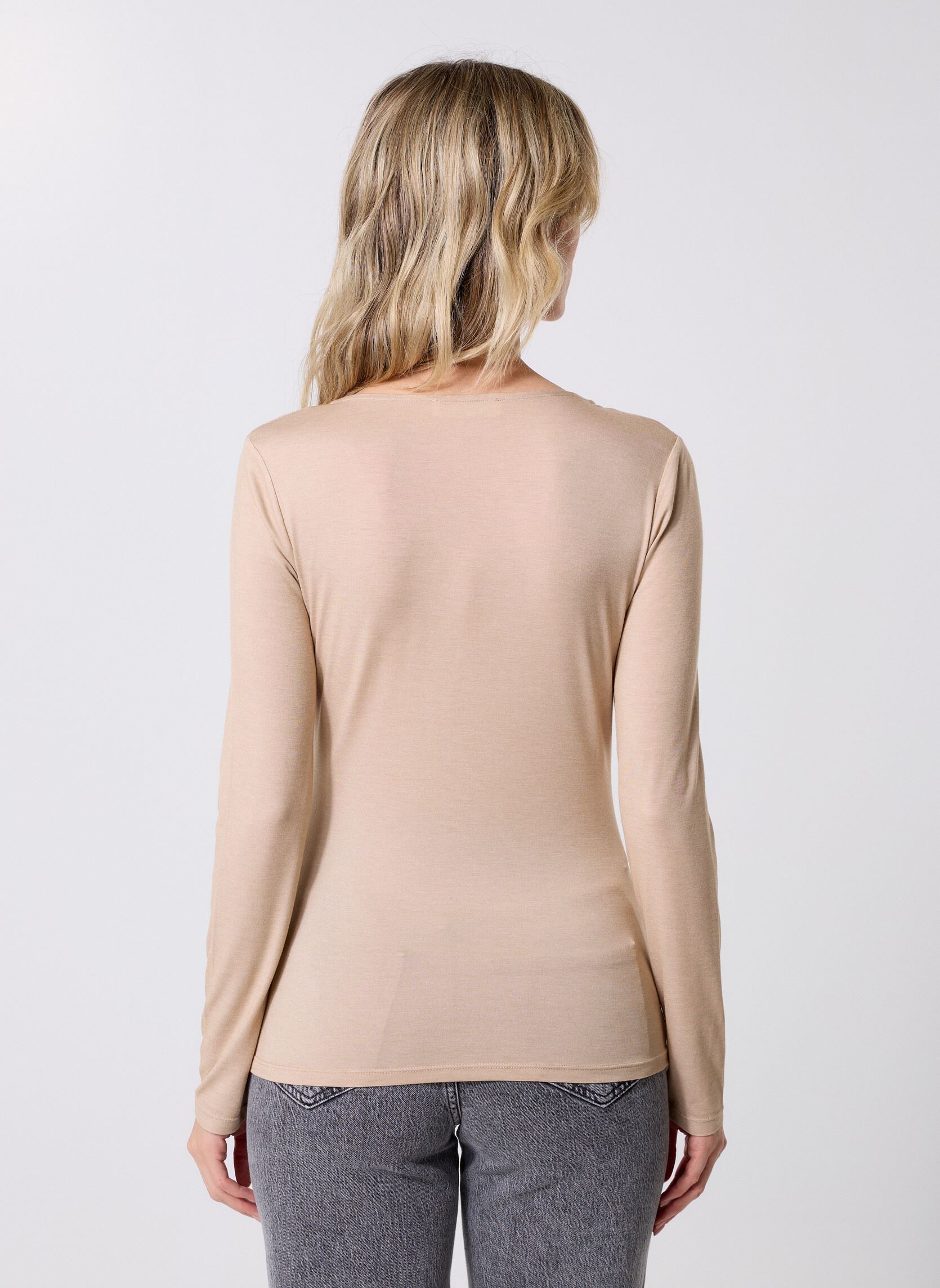 Tee-shirts manches longues TIANA femme beige MADE BY Tee-shirts manches longues TIANA femme beige DOESKIN