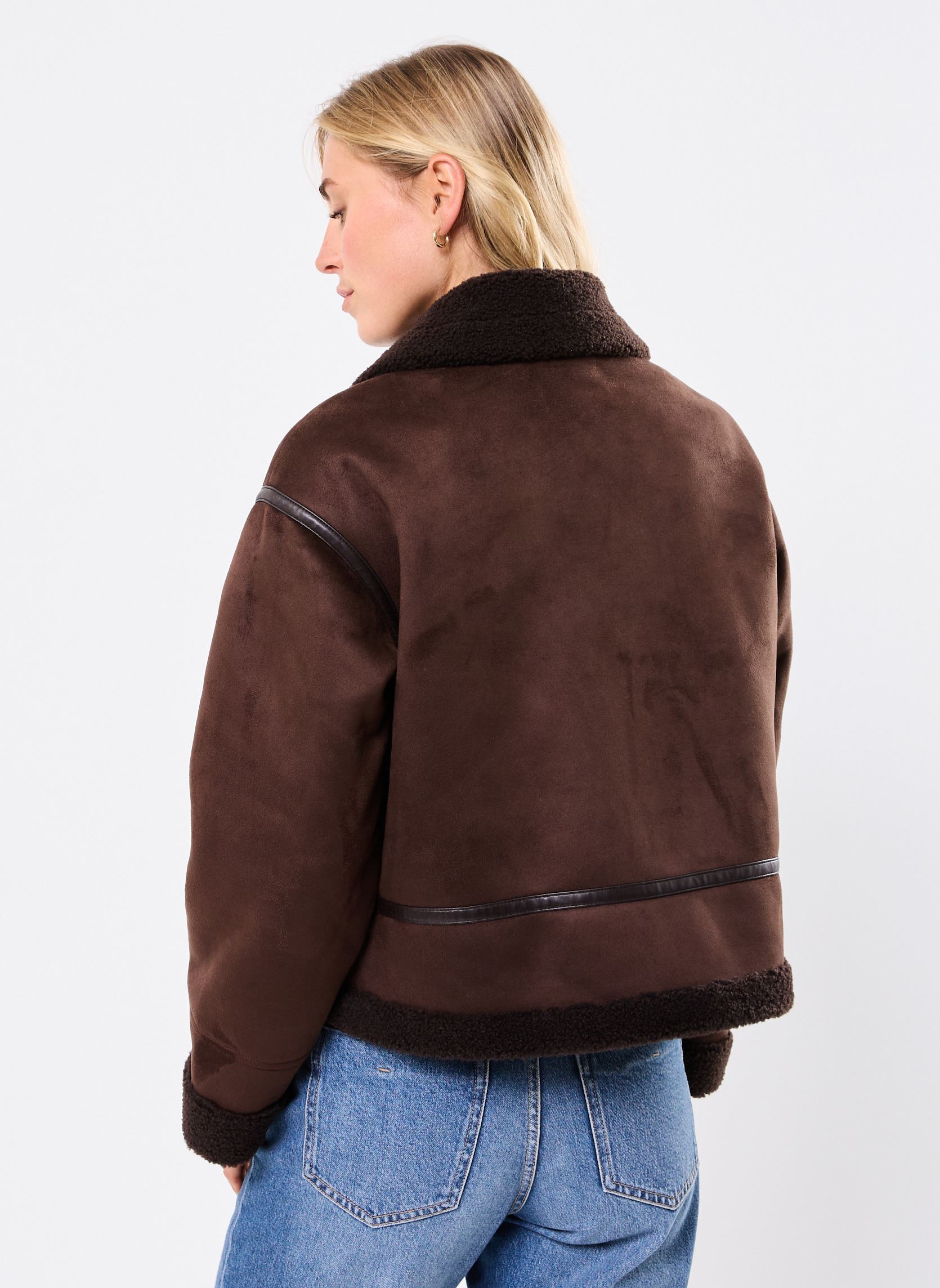 Vestes fourrure VIATOR femme marron Georgia Rose Vestes fourrure VIATOR femme marron SEAL BROWN