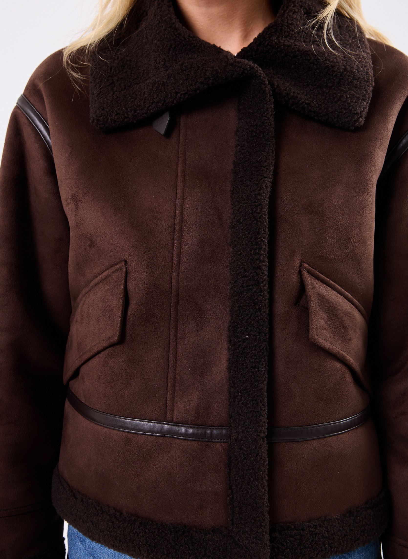 Vestes fourrure VIATOR femme marron Georgia Rose Vestes fourrure VIATOR femme marron SEAL BROWN