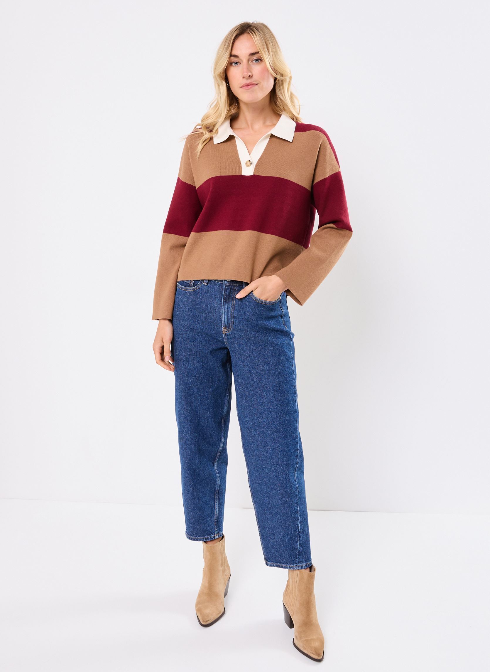 Pulls PRUNA femme bordeaux Georgia Rose Pulls PRUNA femme bordeaux RHUBARB
