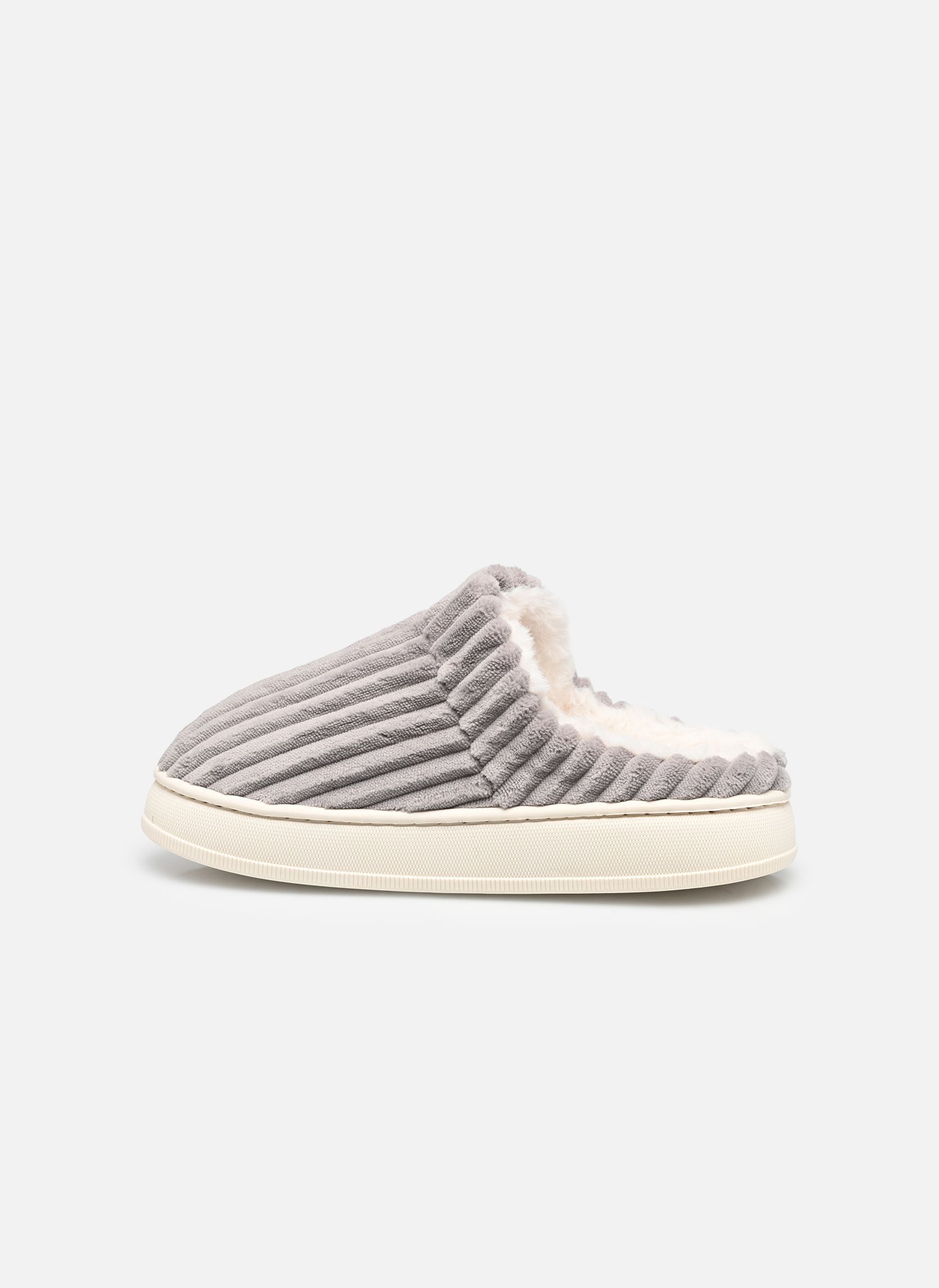 Chaussons mules chausson femme HORTENSE femme gris Sarenza Wear Chaussons mules chausson femme HORTENSE femme gris GRIS