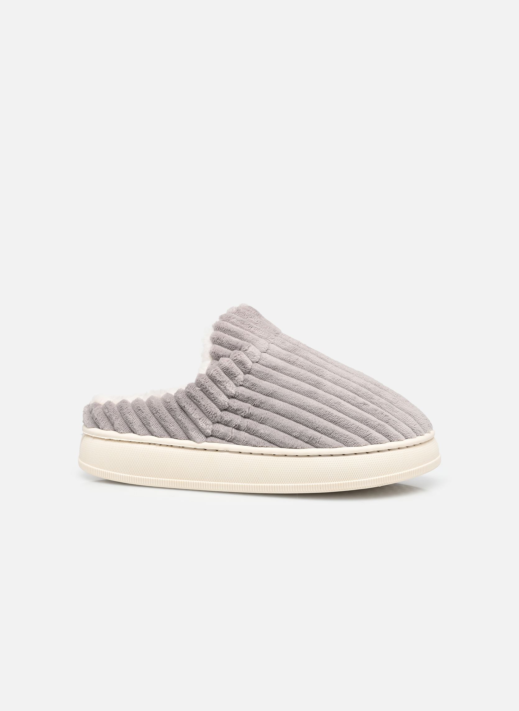 Chaussons mules chausson femme HORTENSE femme gris Sarenza Wear Chaussons mules chausson femme HORTENSE femme gris GRIS