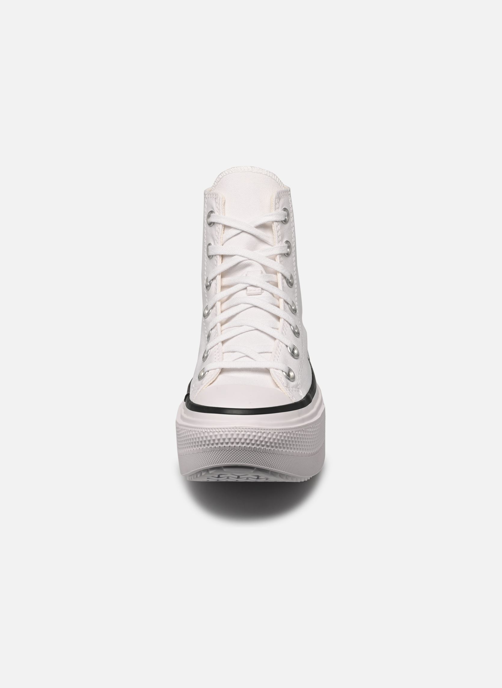 Baskets toile Chuck Taylor All Star Lift Double Stack femme blanc Converse Baskets toile Chuck Taylor All Star Lift Double Stack femme blanc WHITE/BLACK
