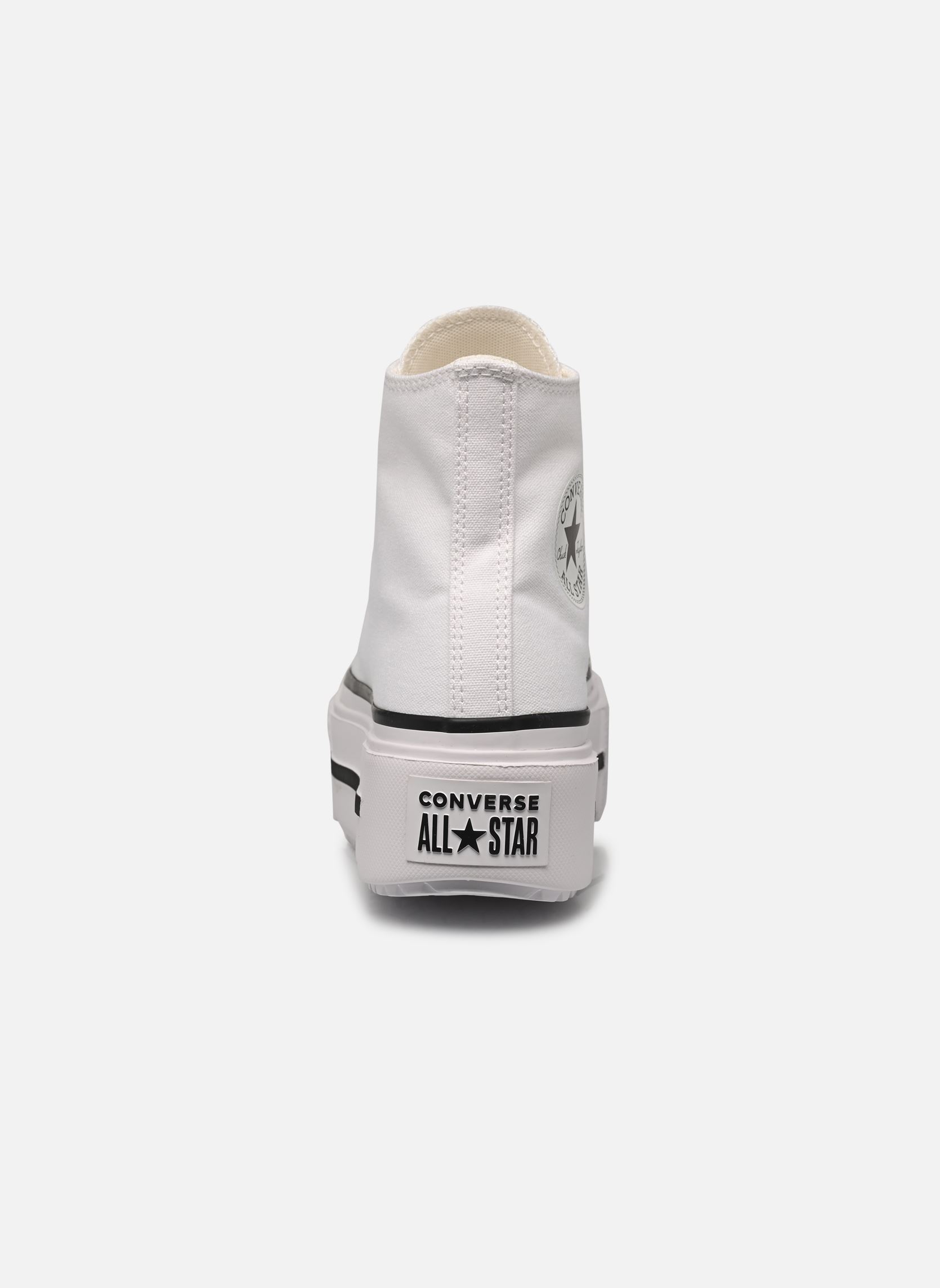 Baskets toile Chuck Taylor All Star Lift Double Stack femme blanc Converse Baskets toile Chuck Taylor All Star Lift Double Stack femme blanc WHITE/BLACK