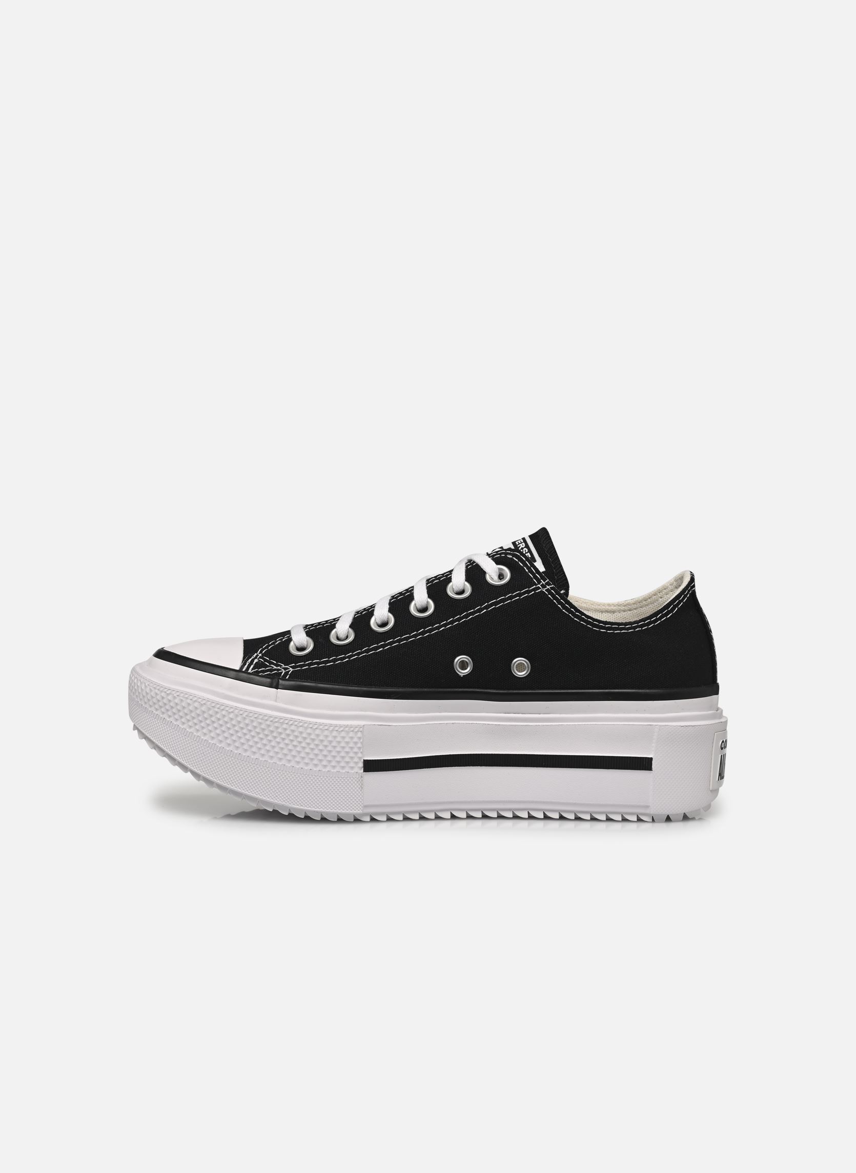 Baskets toile Chuck Taylor All Star Lift Double Stack femme noir Converse Baskets toile Chuck Taylor All Star Lift Double Stack femme noir BLACK/WHITE