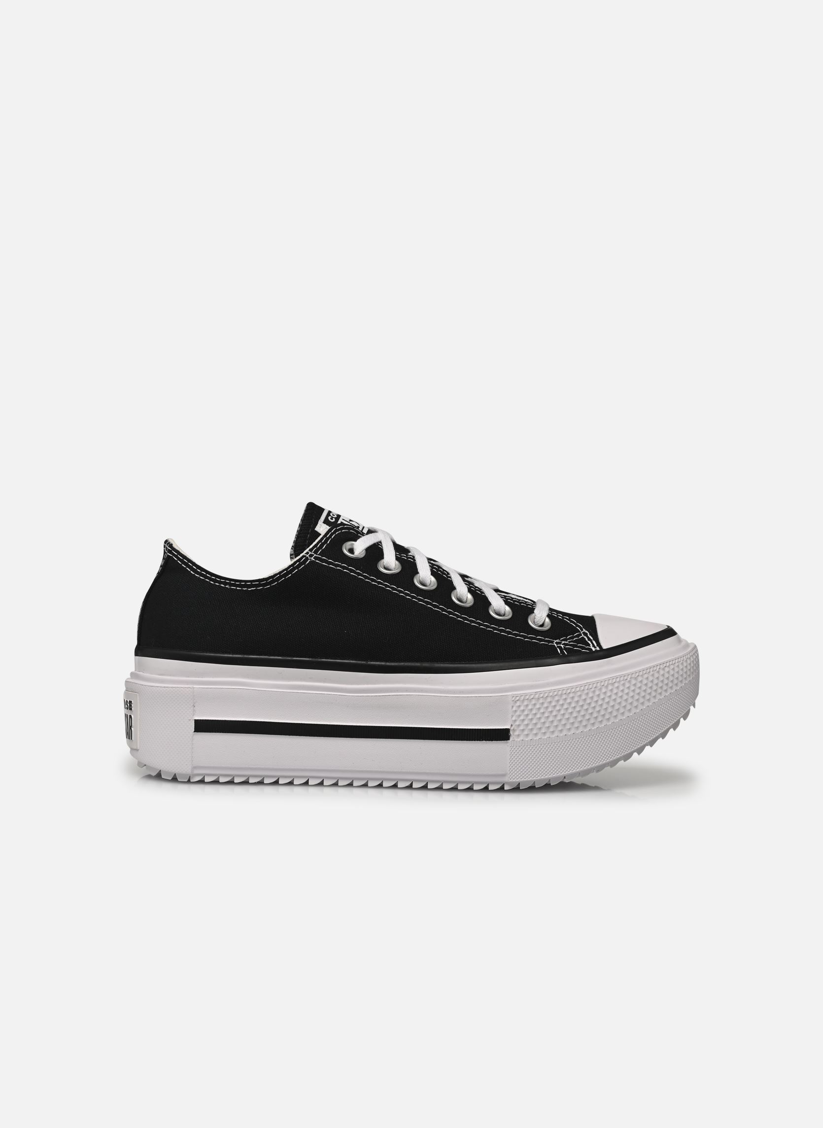 Baskets toile Chuck Taylor All Star Lift Double Stack femme noir Converse Baskets toile Chuck Taylor All Star Lift Double Stack femme noir BLACK/WHITE